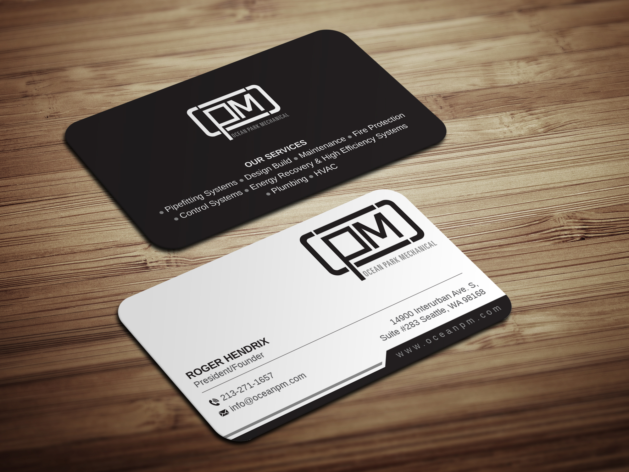Business Card Design by Magic of Art for Ocean Park Mechanical | Design #34202844