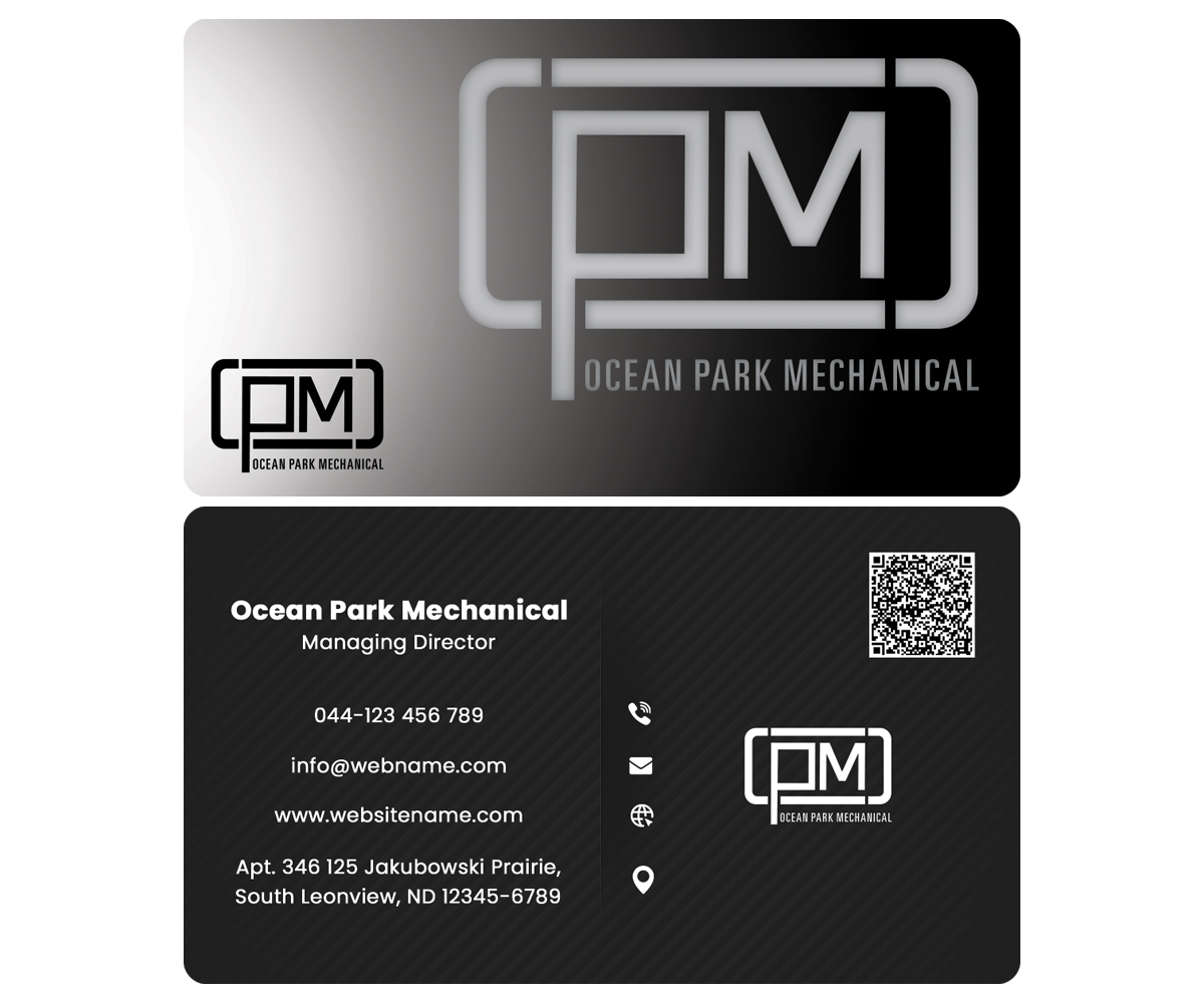 Business Card Design by rainbowmagic2017 for Ocean Park Mechanical | Design #34209827