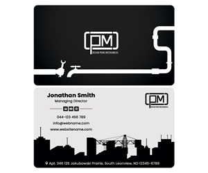 Business Card Design by rainbowmagic2017 for Ocean Park Mechanical | Design: #34236003