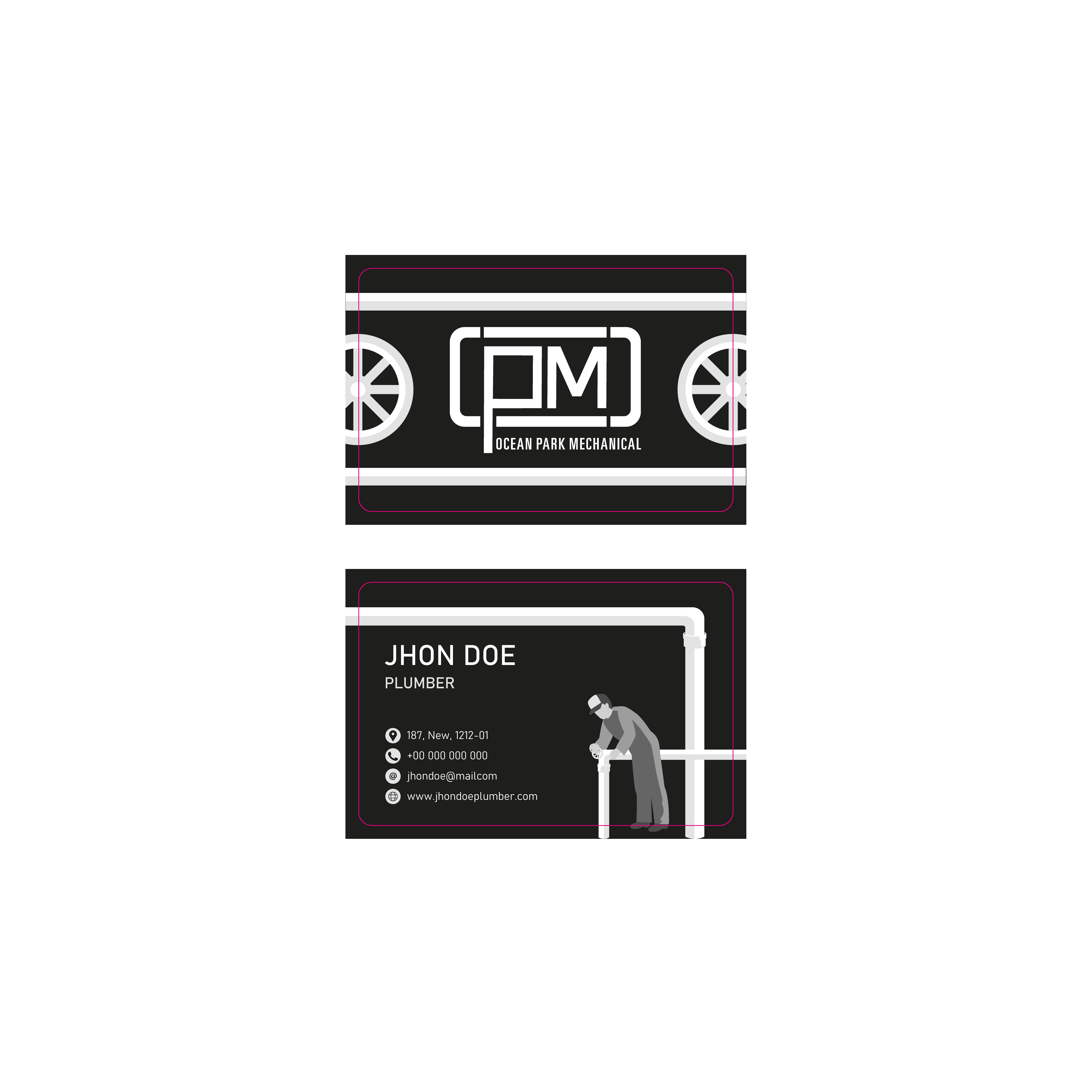 Business Card Design by Nazmulgdbd for Ocean Park Mechanical | Design #34247886