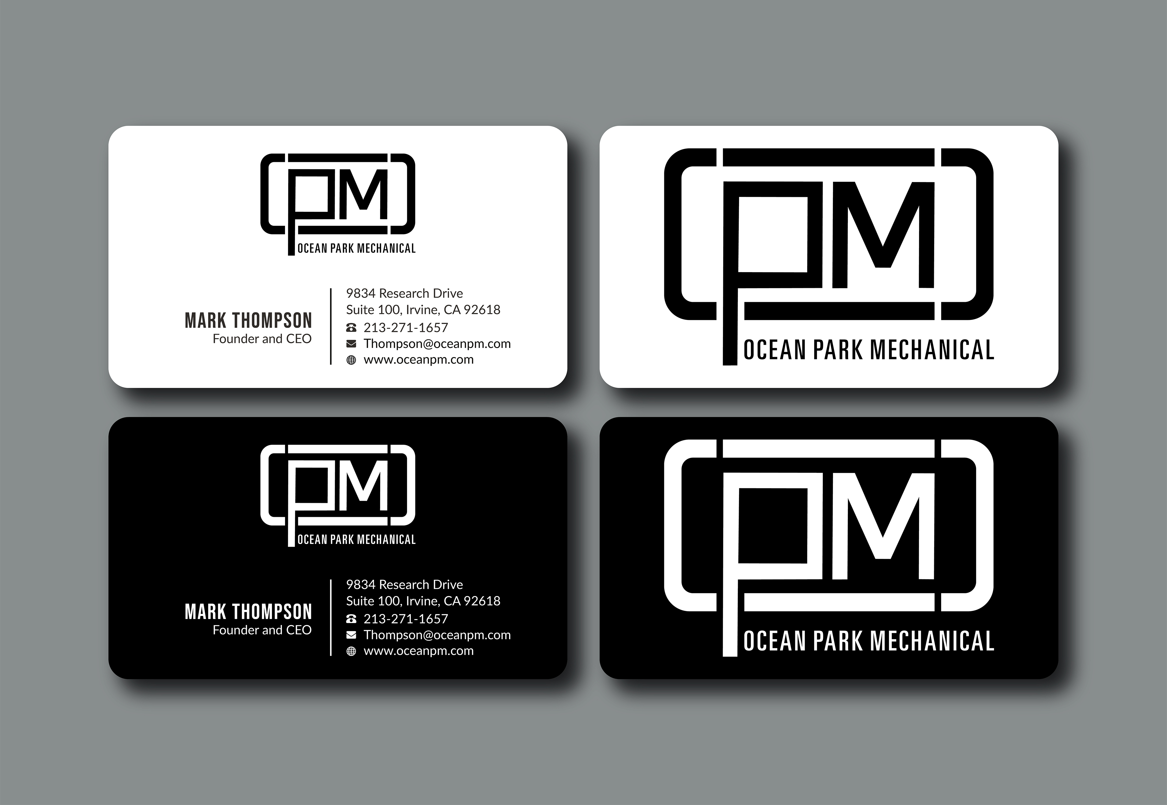 Visitenkarten-Design von Bold Pixels für Ocean Park Mechanical | Design #34210366