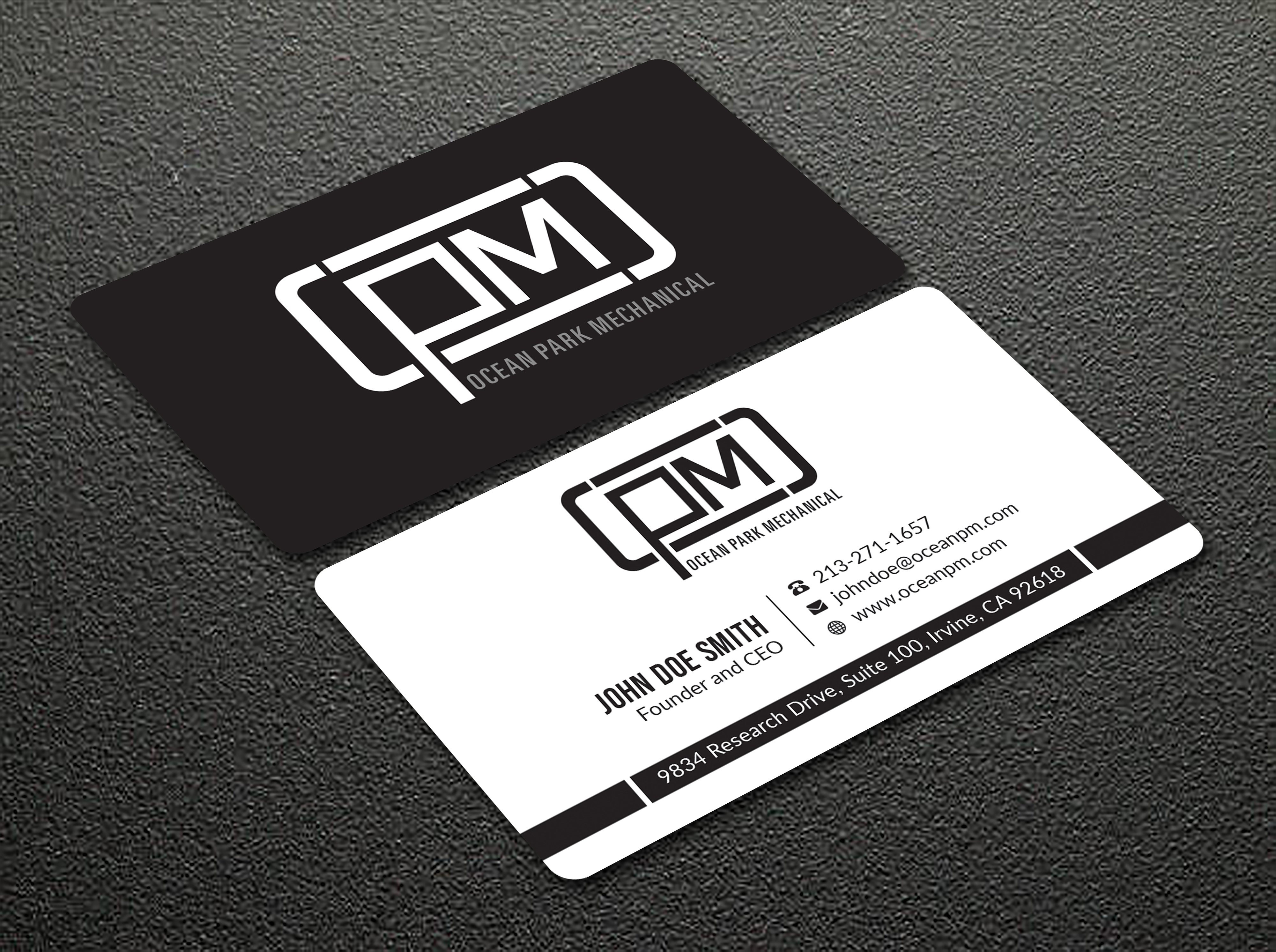 Visitenkarten-Design von Bold Pixels für Ocean Park Mechanical | Design #34211160