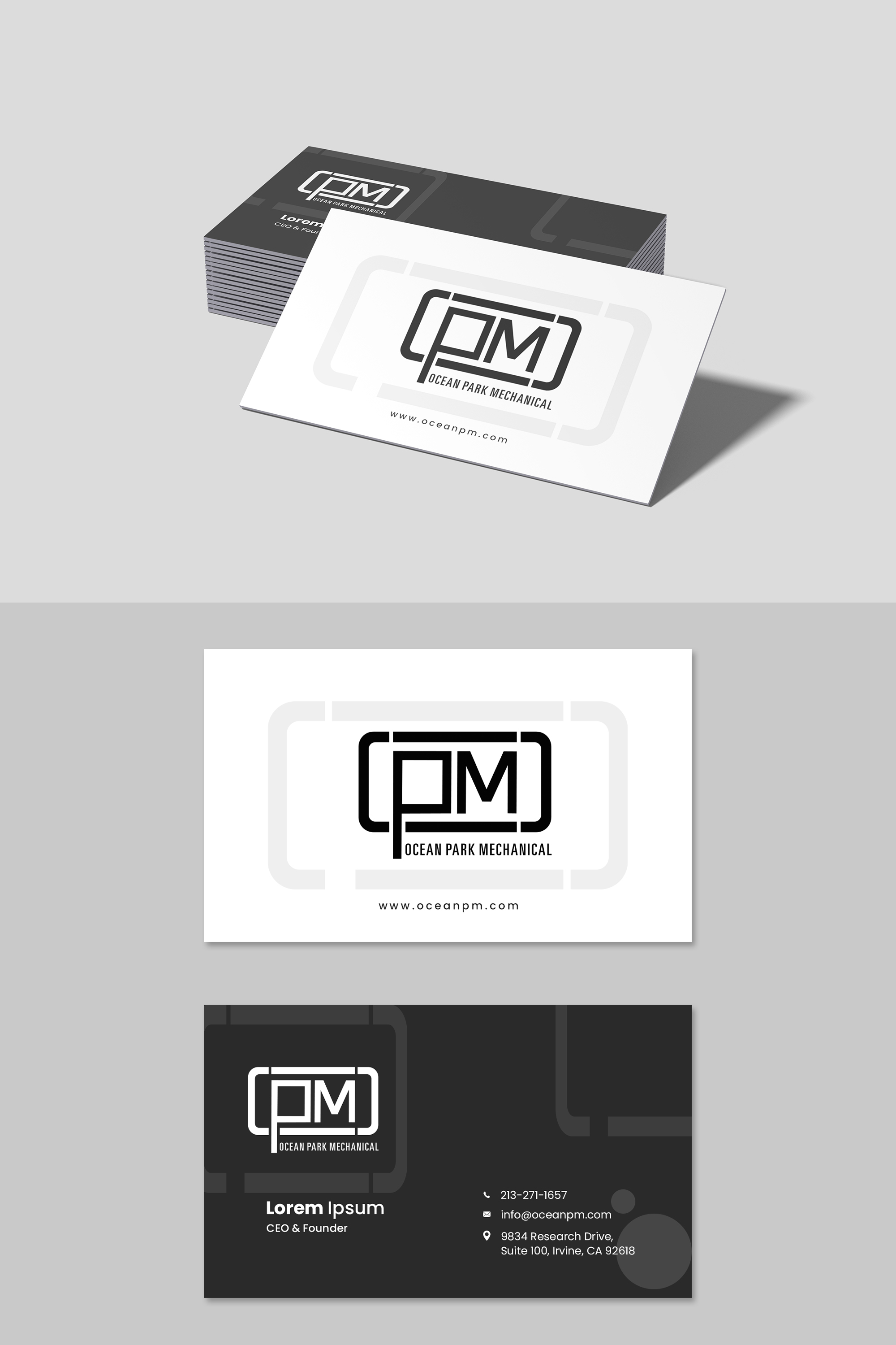Business Card Design by souldesigner for Ocean Park Mechanical | Design #34237363