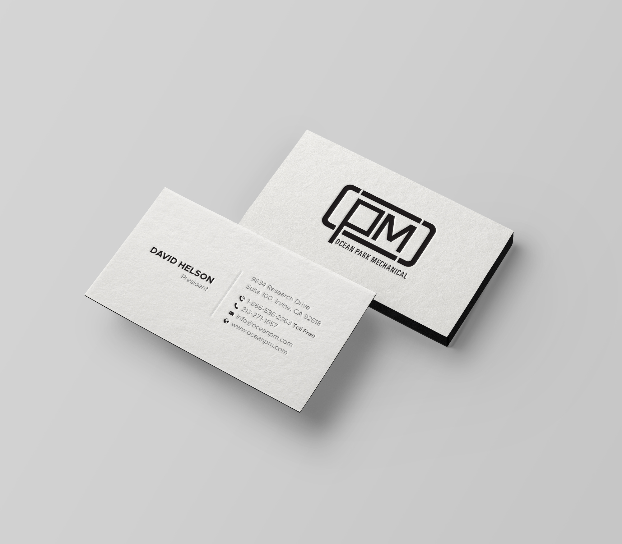 Business Card Design by DesignShout for Ocean Park Mechanical | Design #34222476