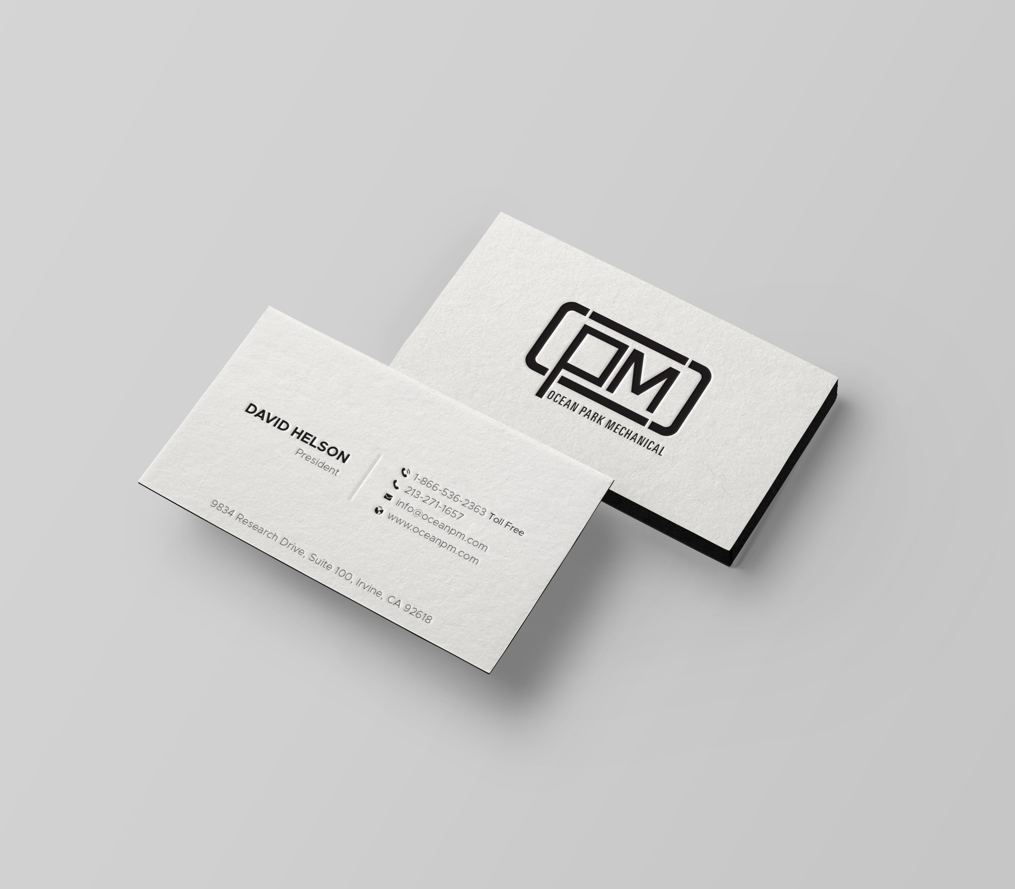 Business Card Design by DesignShout for Ocean Park Mechanical | Design #34222535