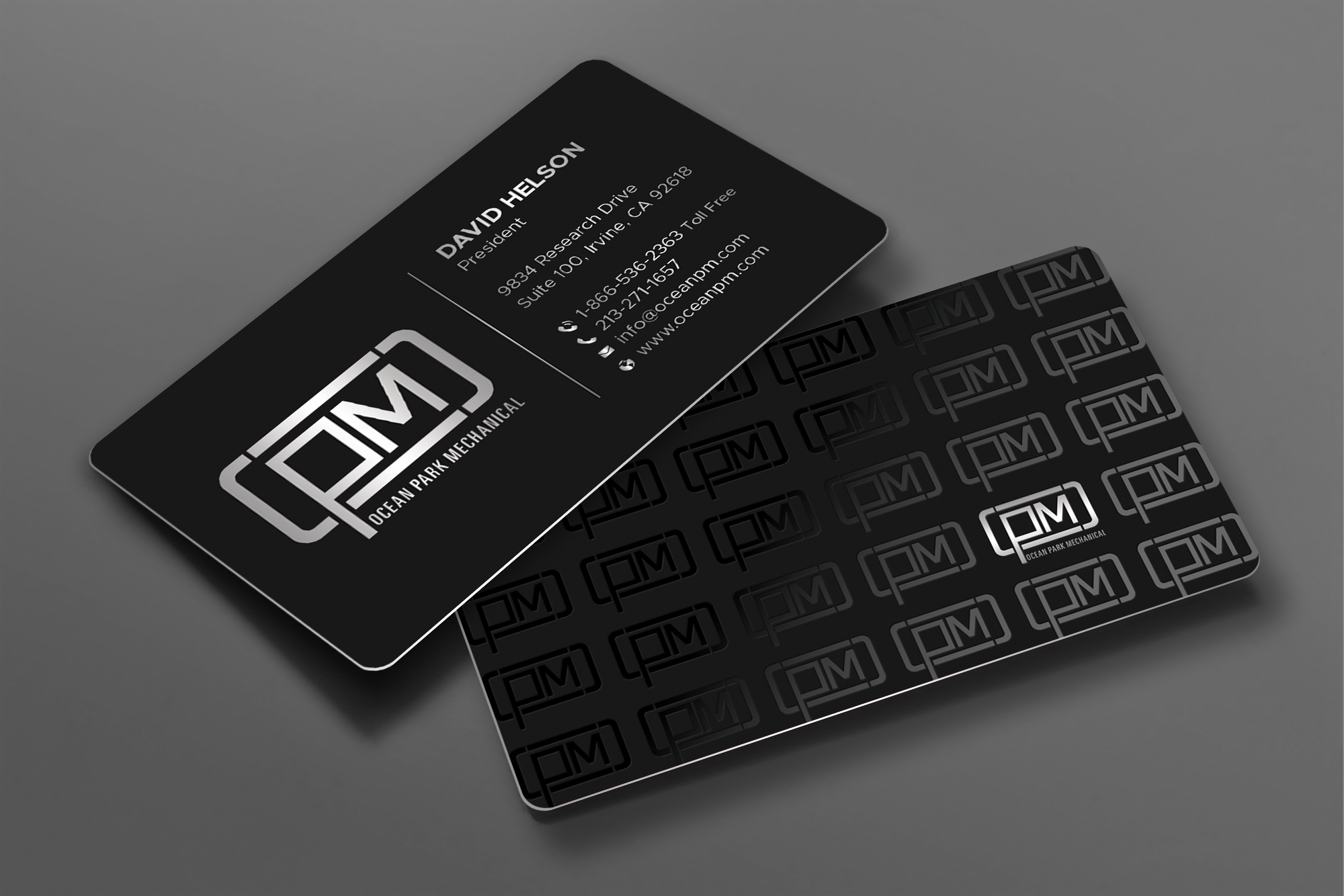 Business Card Design by DesignShout for Ocean Park Mechanical | Design #34222594