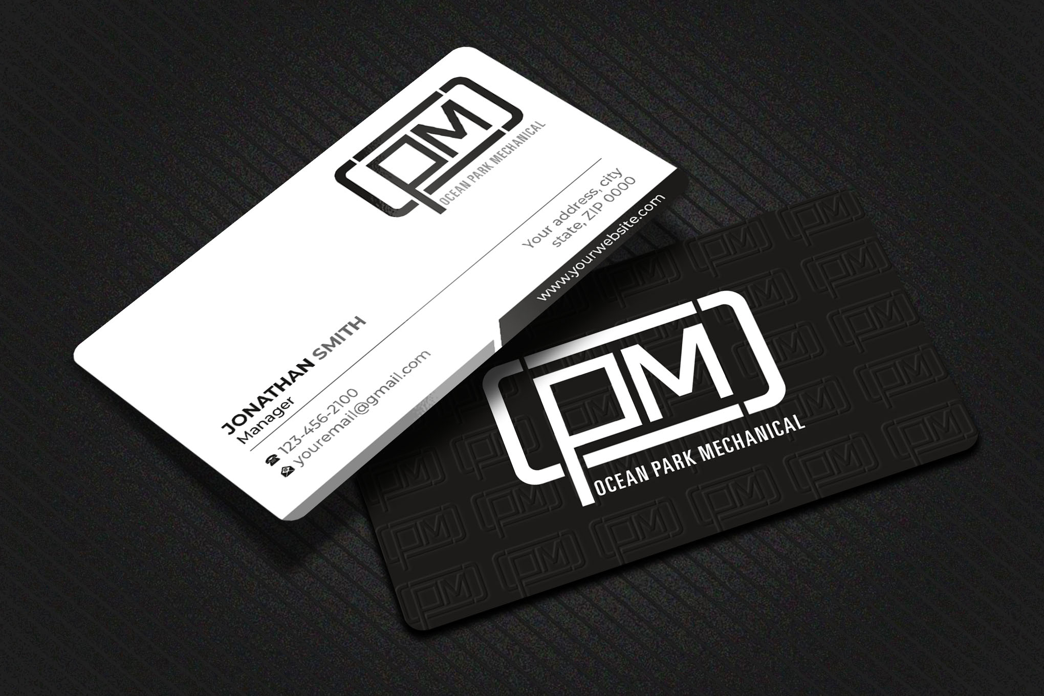 Business Card Design by Imagine design000 for Ocean Park Mechanical | Design #34200414