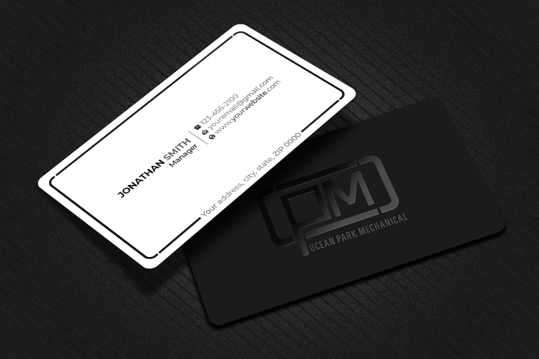 Business Card Design by Imagine design000 for Ocean Park Mechanical | Design #34200415