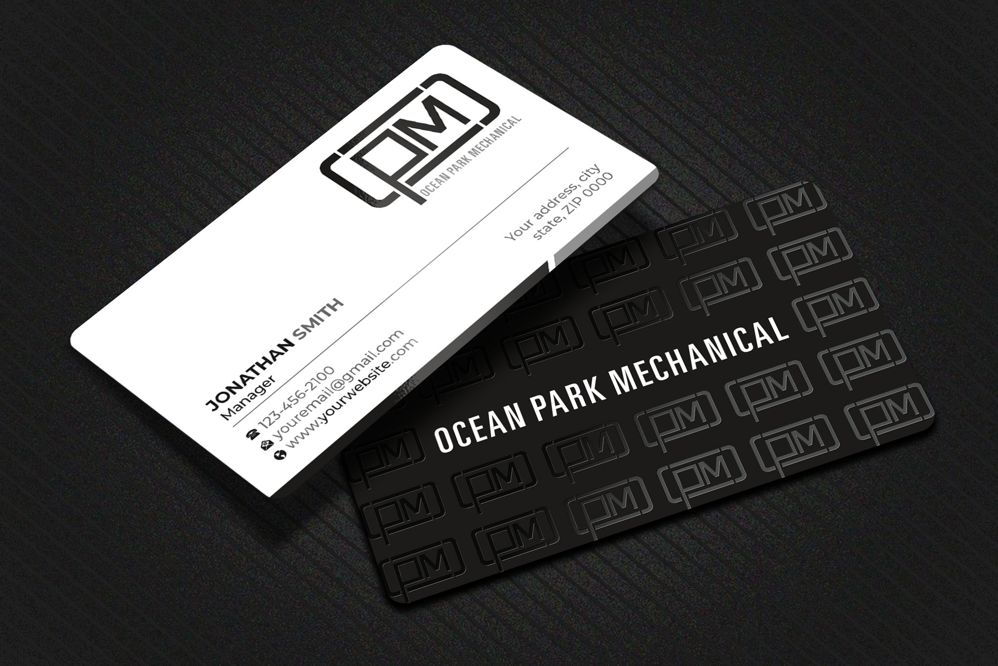 Business Card Design by Imagine design000 for Ocean Park Mechanical | Design #34200417
