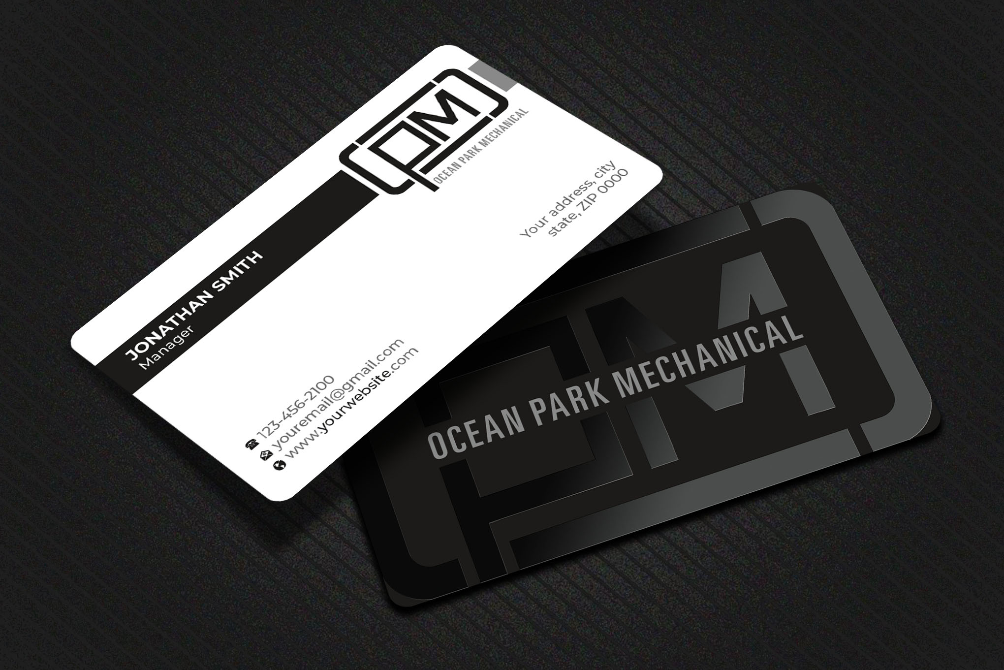 Visitenkarten-Design von Imagine design000 für Ocean Park Mechanical | Design #34200418