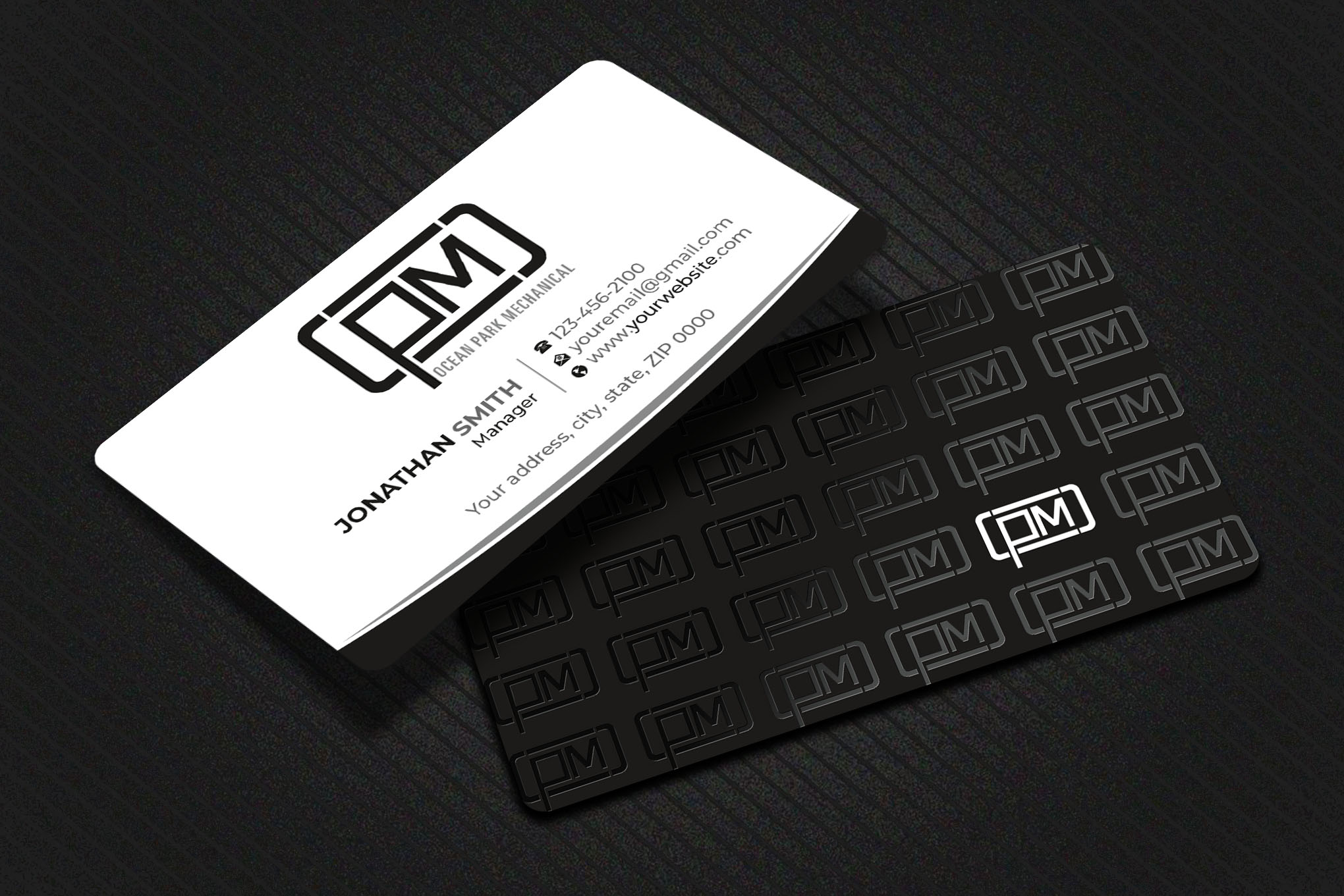 Business Card Design by Imagine design000 for Ocean Park Mechanical | Design #34200421