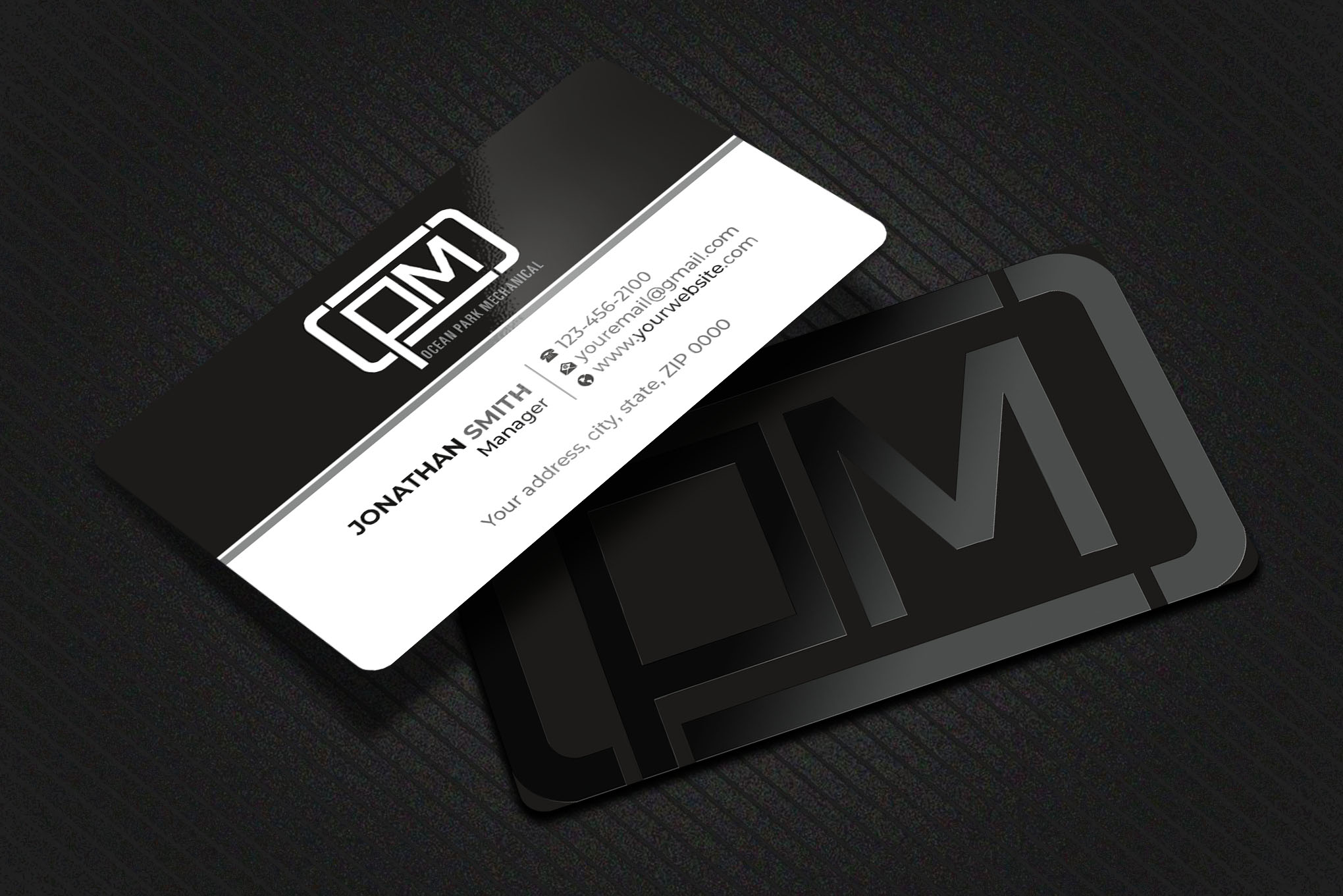 Business Card Design by Imagine design000 for Ocean Park Mechanical | Design #34200422
