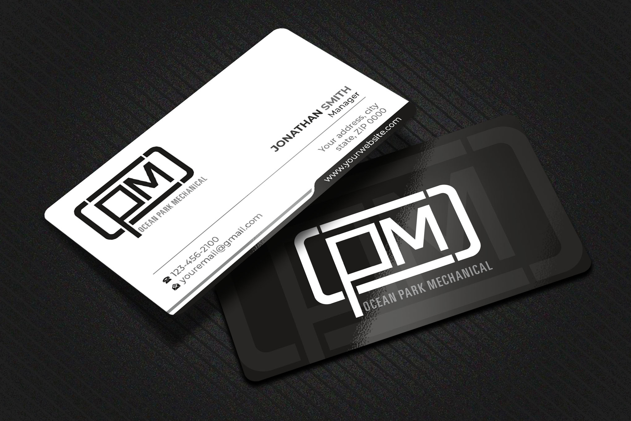 Business Card Design by Imagine design000 for Ocean Park Mechanical | Design #34200423