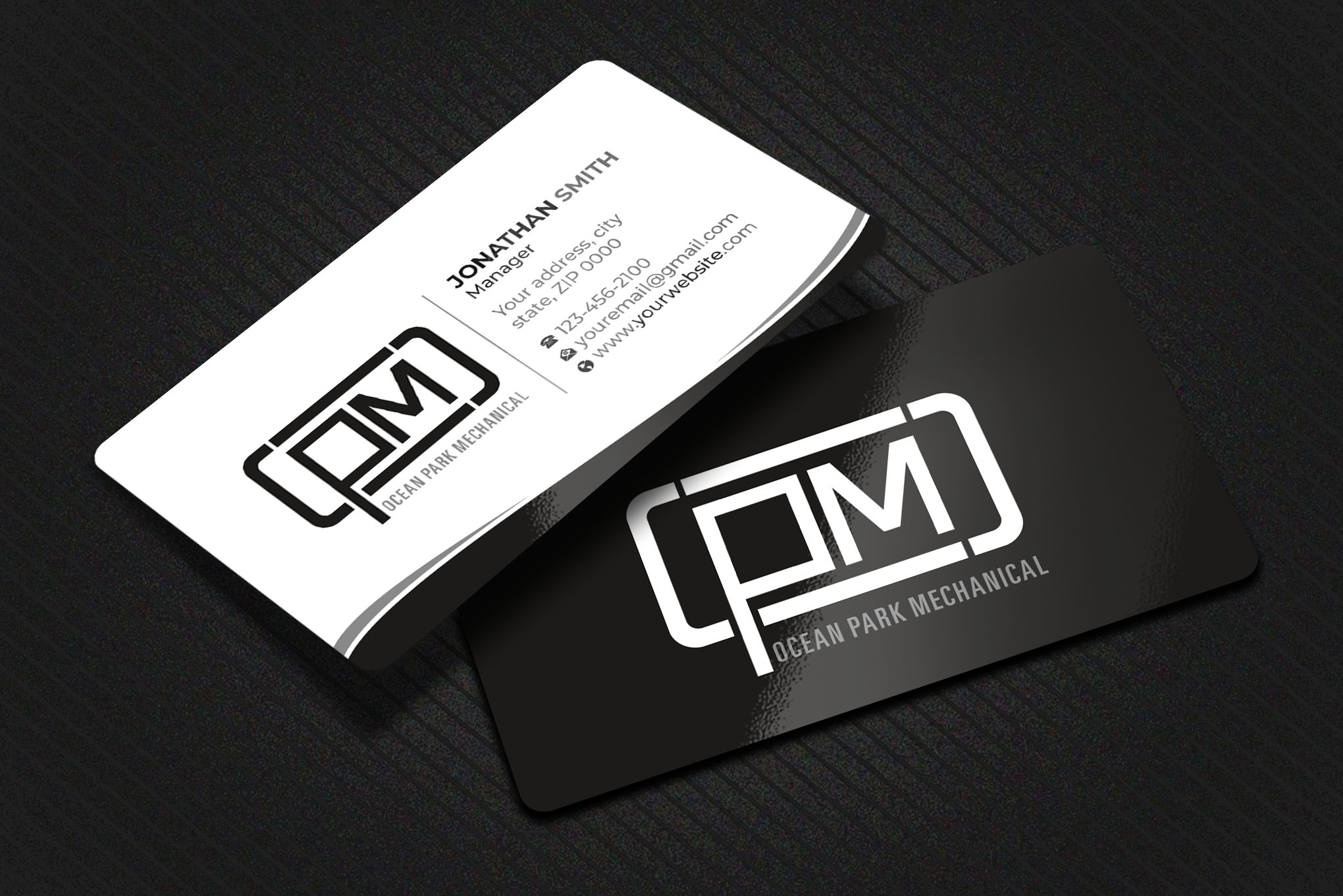 Business Card Design by Imagine design000 for Ocean Park Mechanical | Design #34200424
