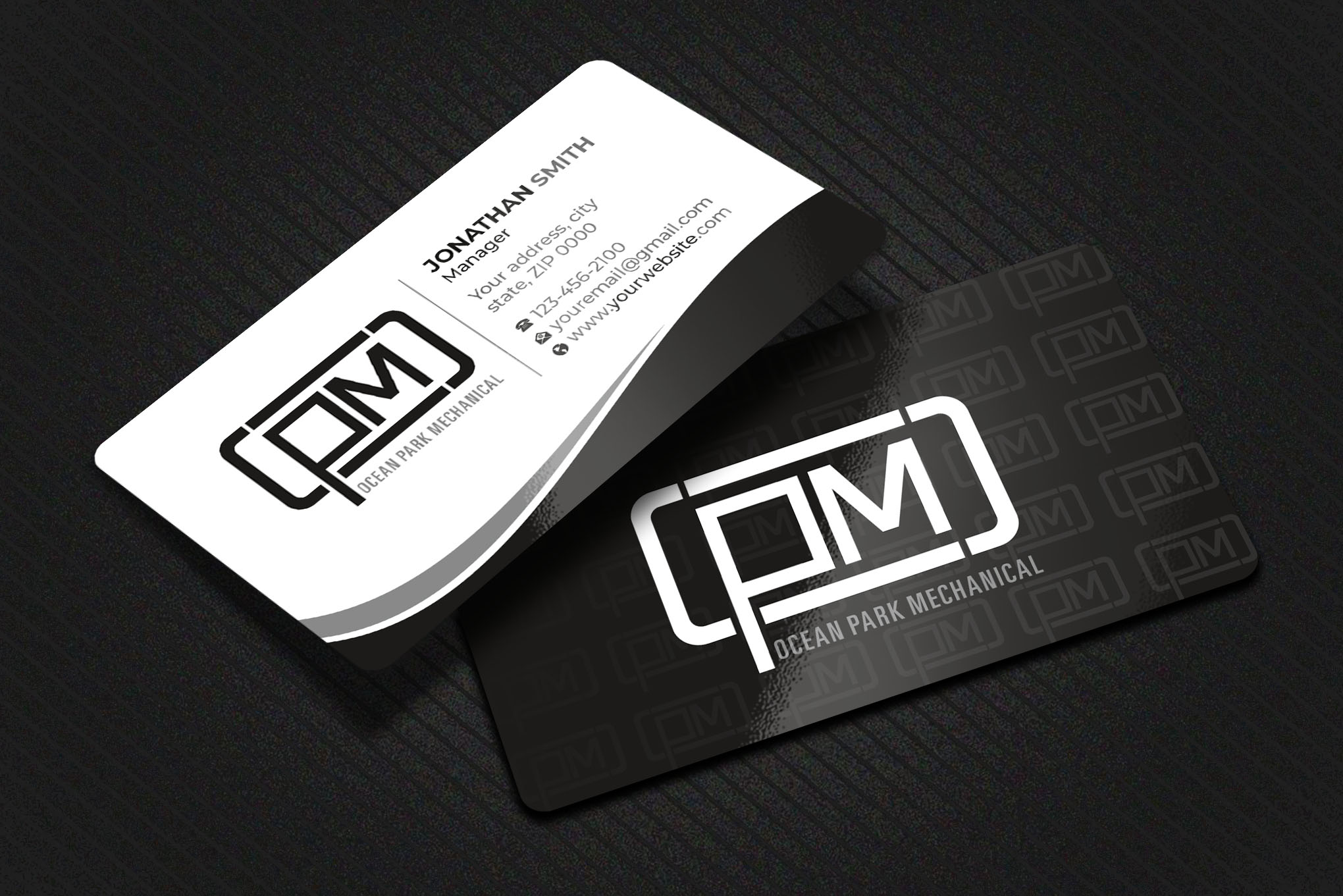 Business Card Design by Imagine design000 for Ocean Park Mechanical | Design #34200425