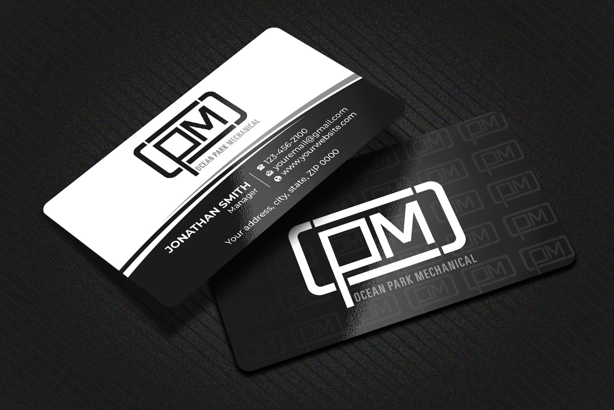 Business Card Design by Imagine design000 for Ocean Park Mechanical | Design #34200432