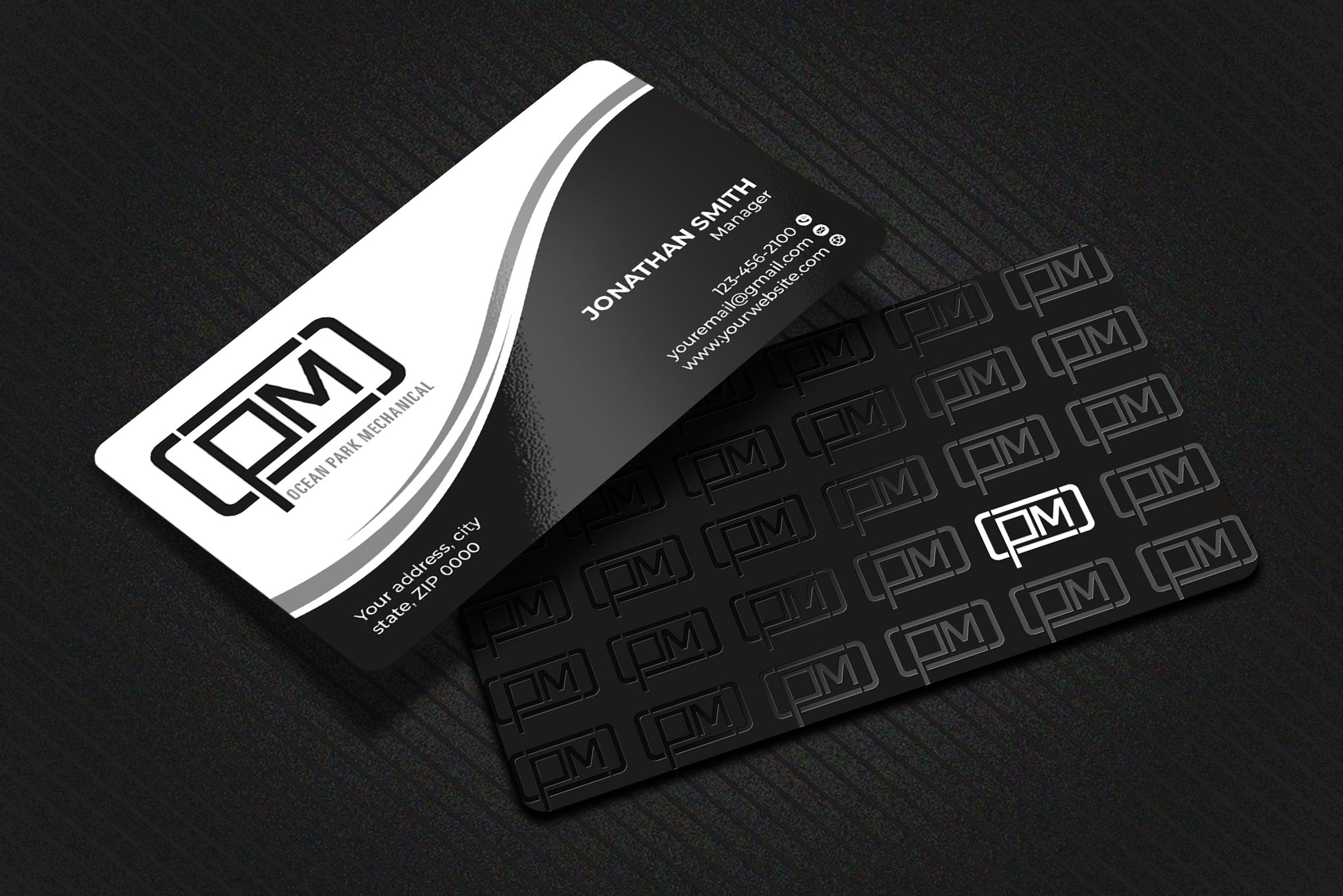 Business Card Design by Imagine design000 for Ocean Park Mechanical | Design #34200433