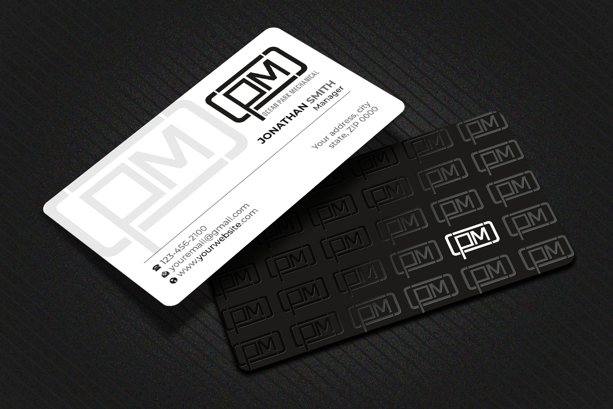 Business Card Design by Imagine design000 for Ocean Park Mechanical | Design #34200437