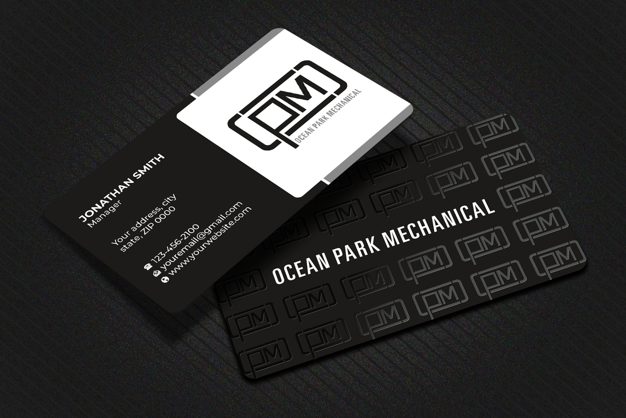 Business Card Design by Imagine design000 for Ocean Park Mechanical | Design #34200438