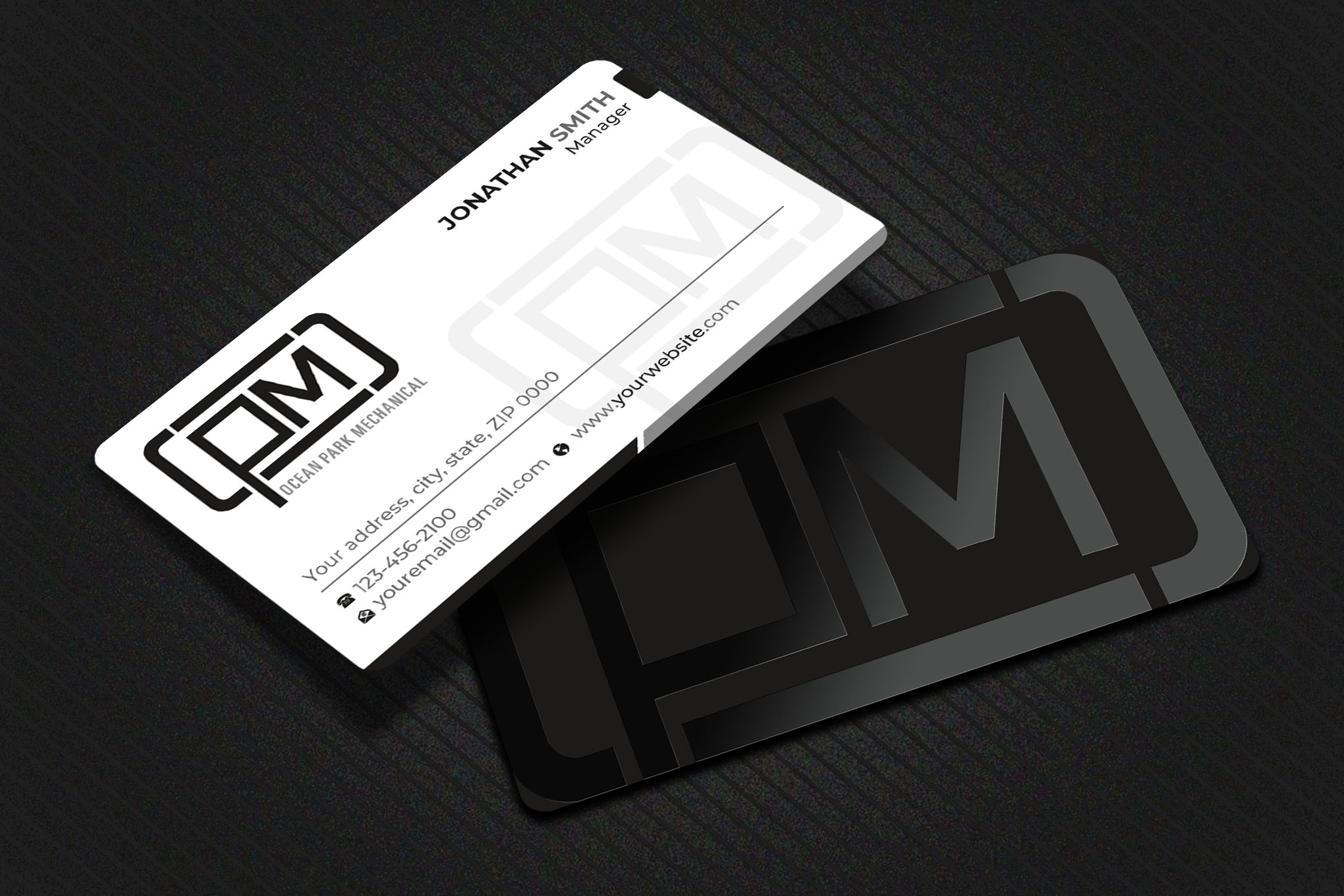 Business Card Design by Imagine design000 for Ocean Park Mechanical | Design #34200443