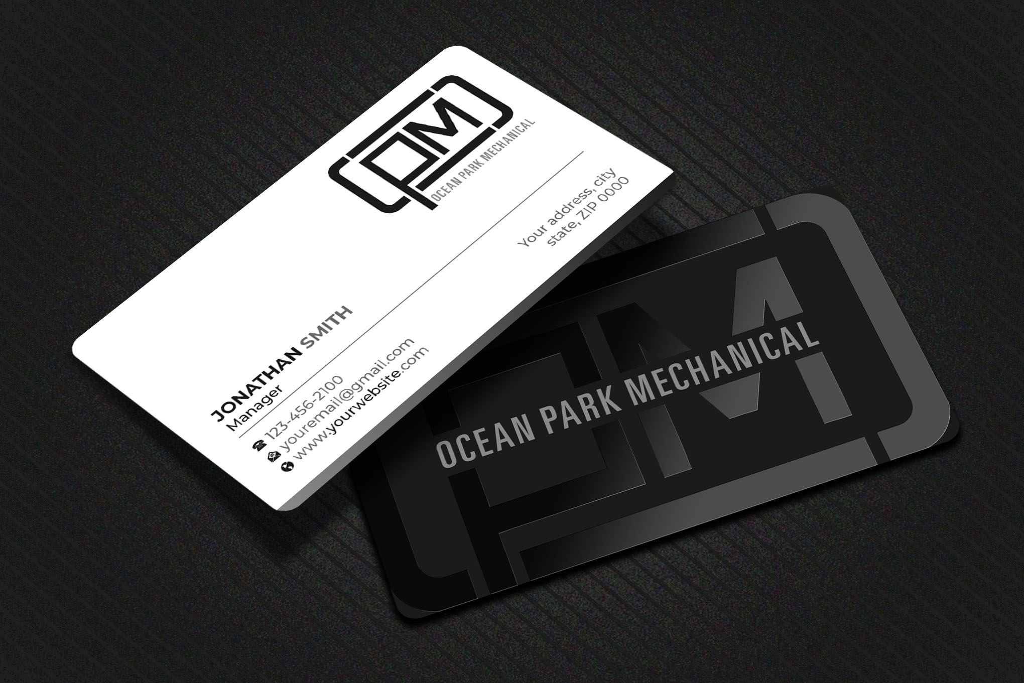 Business Card Design by Imagine design000 for Ocean Park Mechanical | Design #34200444