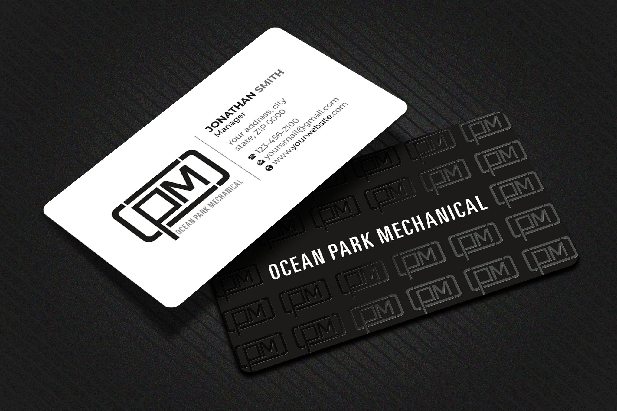 Business Card Design by Imagine design000 for Ocean Park Mechanical | Design #34200445