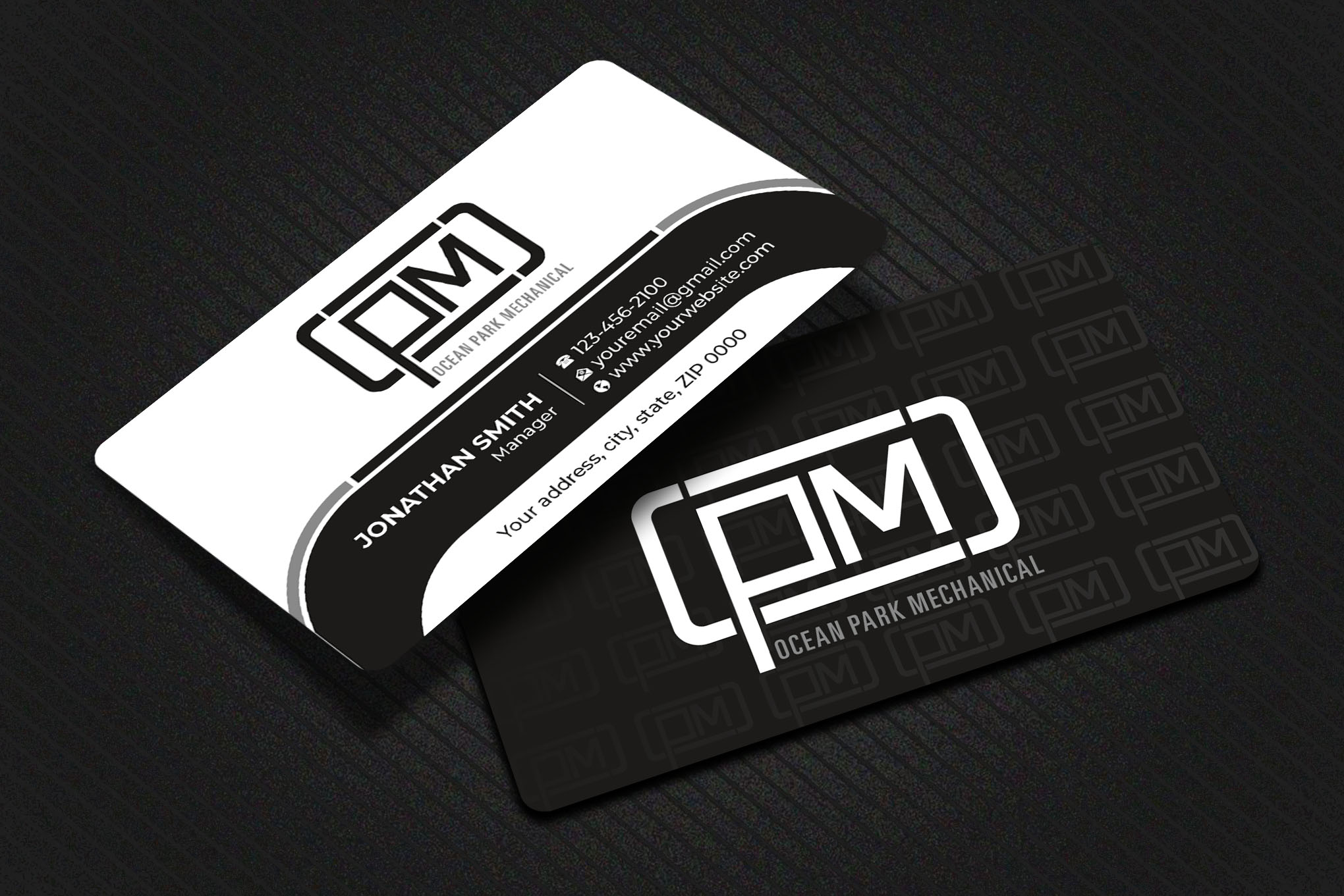 Business Card Design by Imagine design000 for Ocean Park Mechanical | Design #34200446
