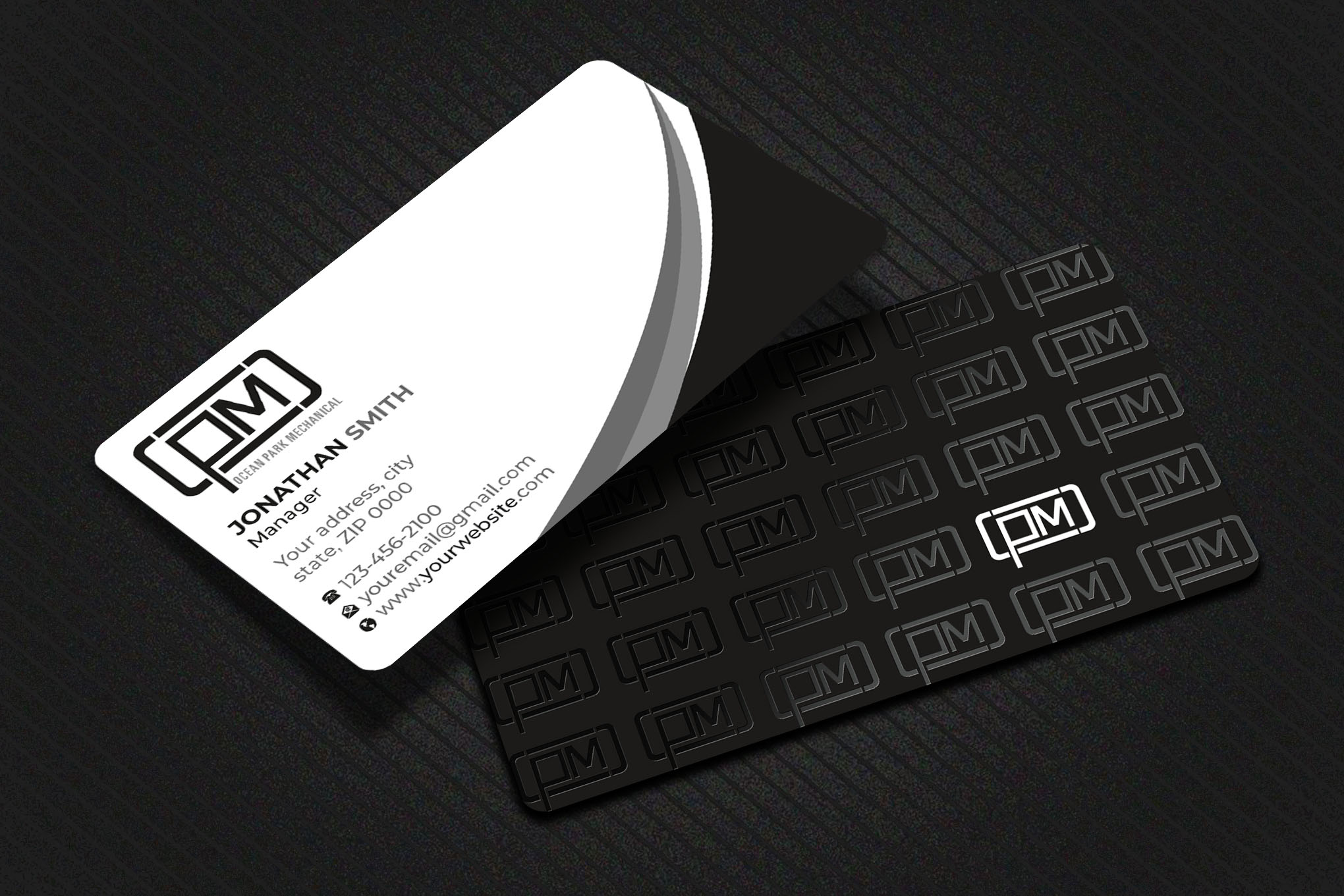 Business Card Design by Imagine design000 for Ocean Park Mechanical | Design #34200447