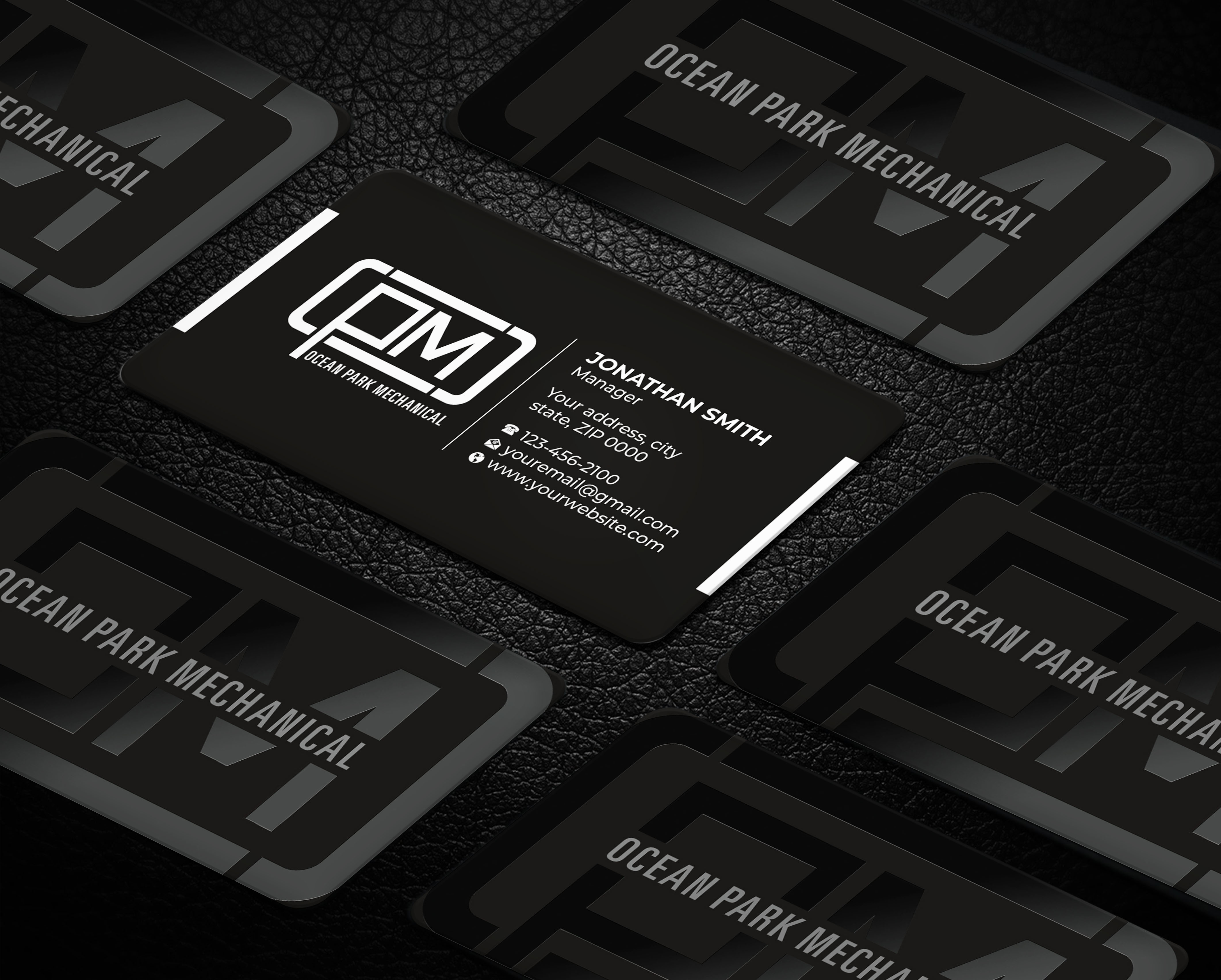 Business Card Design by Imagine design000 for Ocean Park Mechanical | Design #34203826
