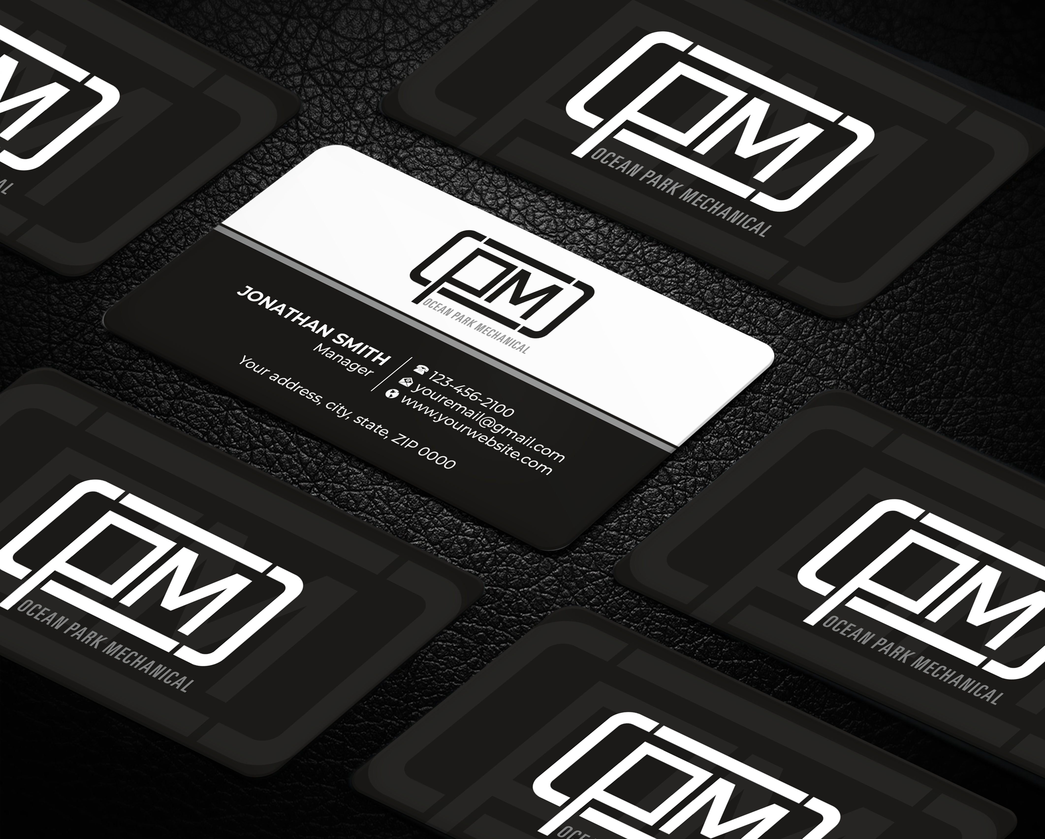 Business Card Design by Imagine design000 for Ocean Park Mechanical | Design #34203836