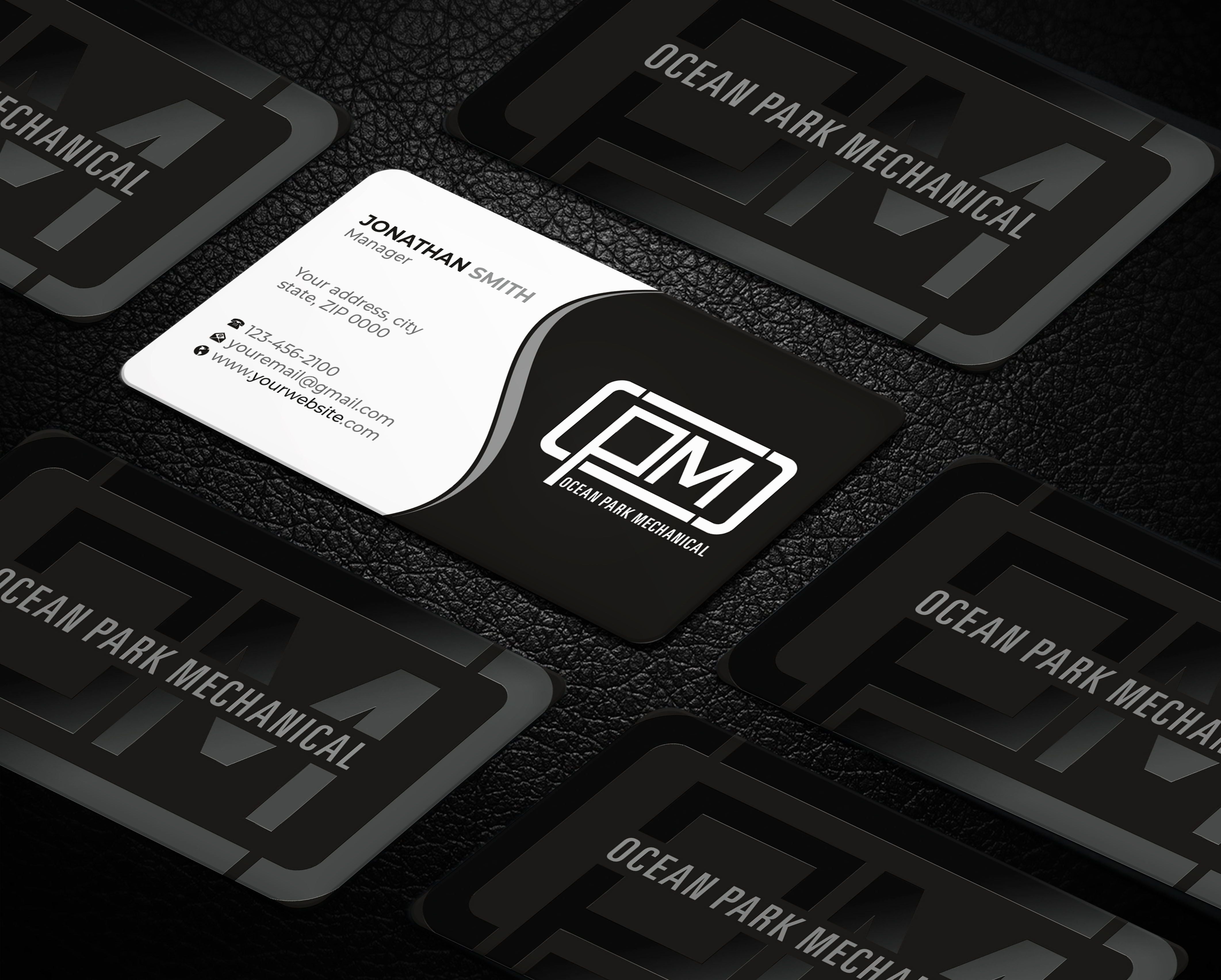 Business Card Design by Imagine design000 for Ocean Park Mechanical | Design #34203840