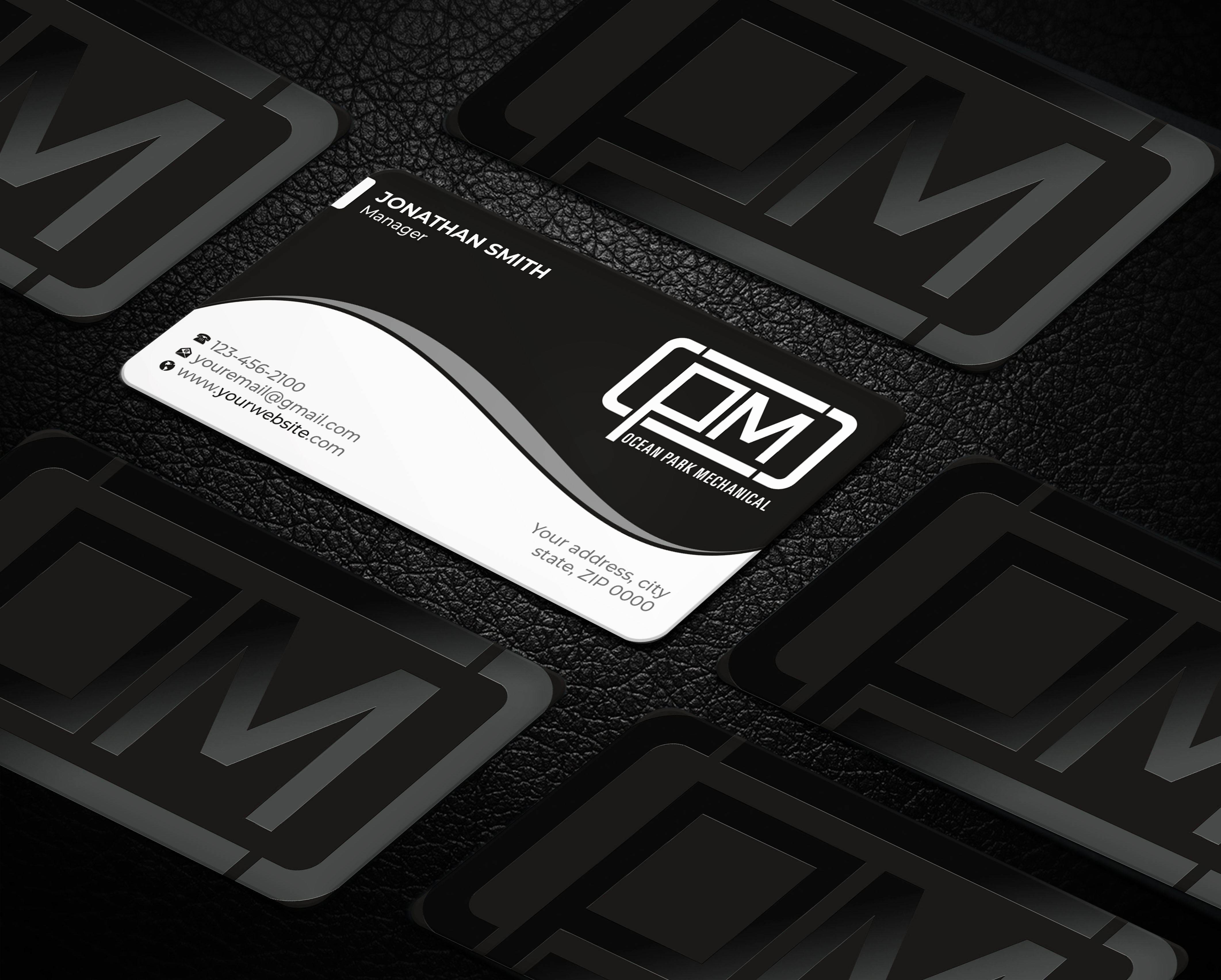 Business Card Design by Imagine design000 for Ocean Park Mechanical | Design #34203842