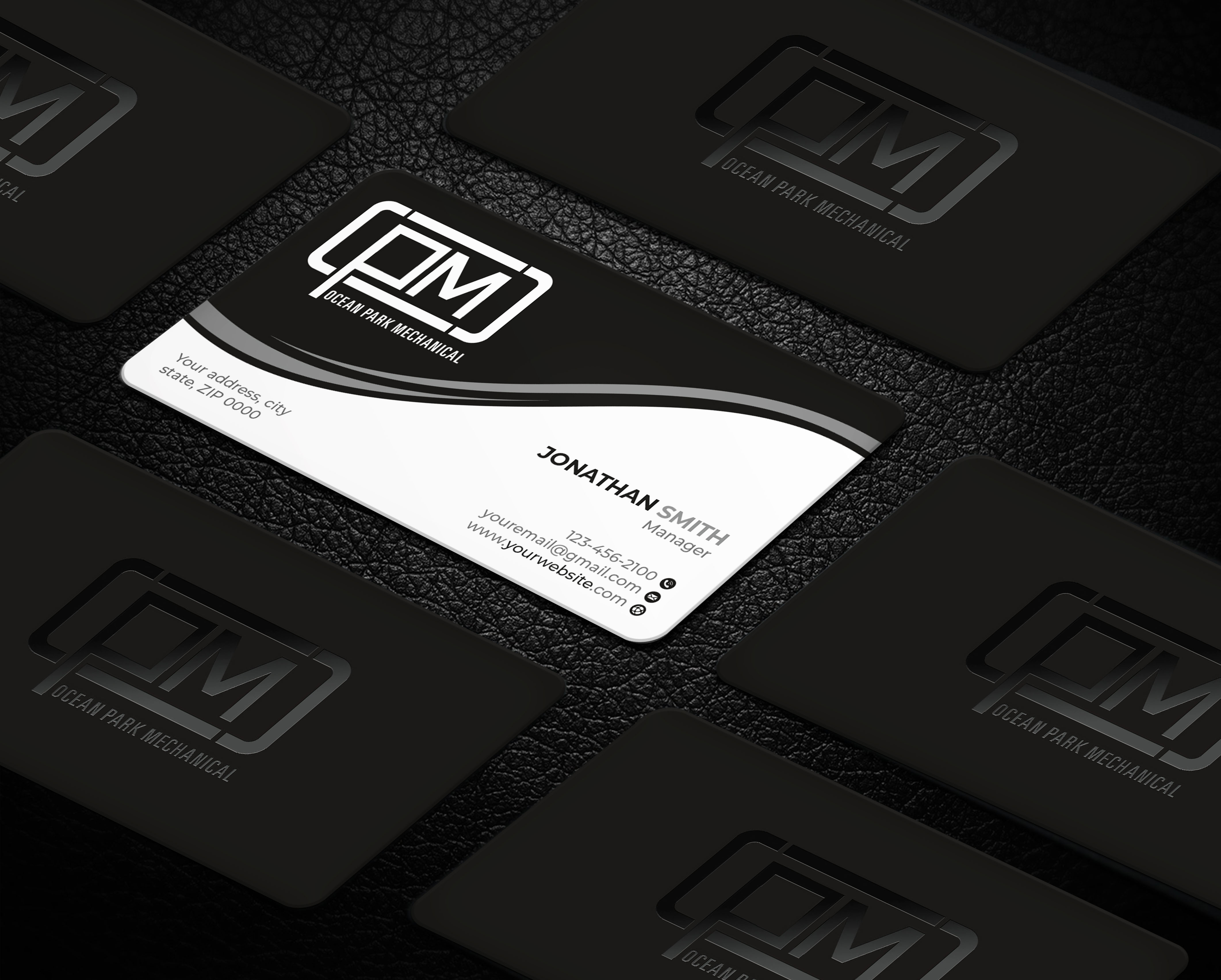 Business Card Design by Imagine design000 for Ocean Park Mechanical | Design #34203843