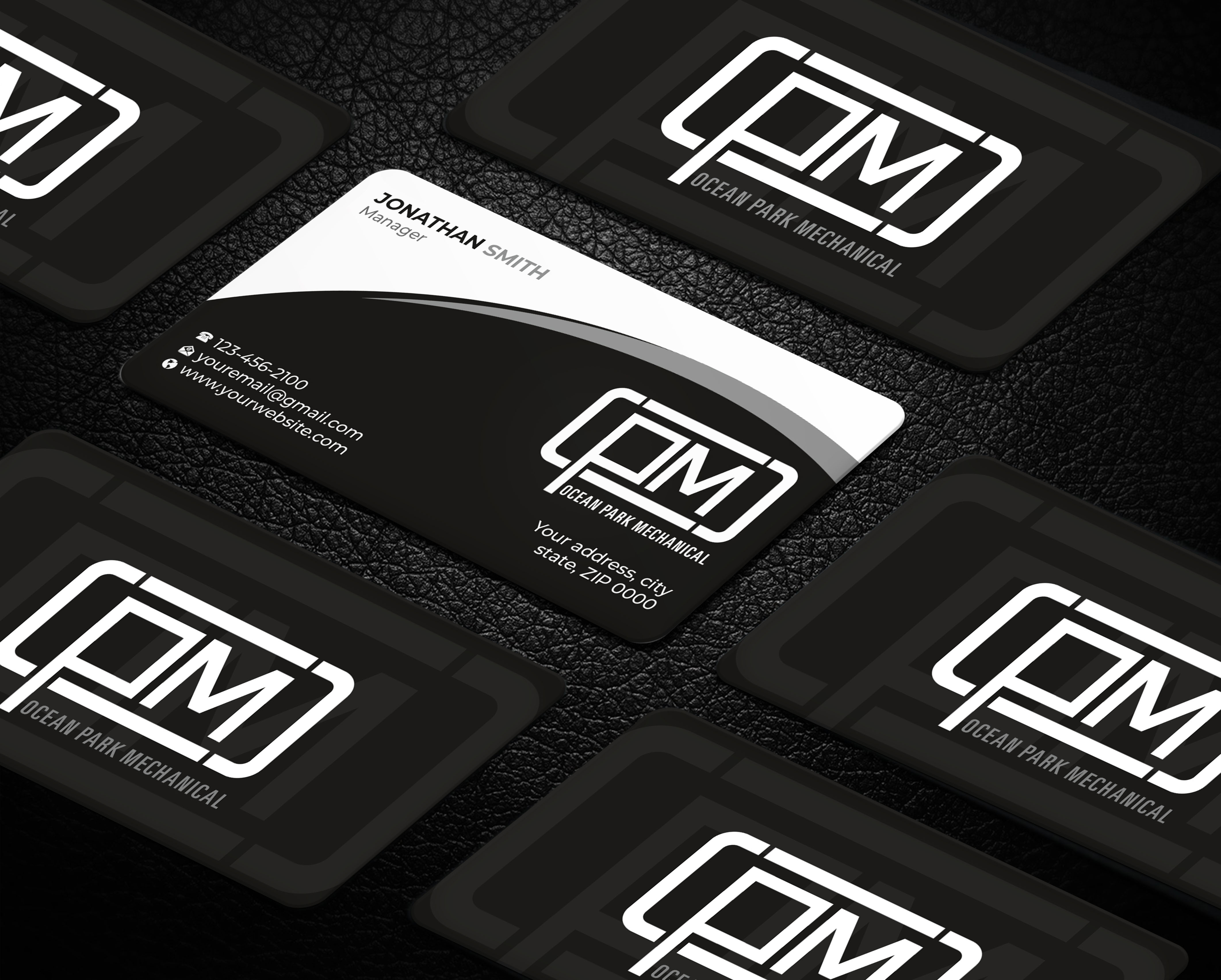 Diseño de Tarjeta de Presentación por Imagine design000 para Ocean Park Mechanical | Diseño #34203847
