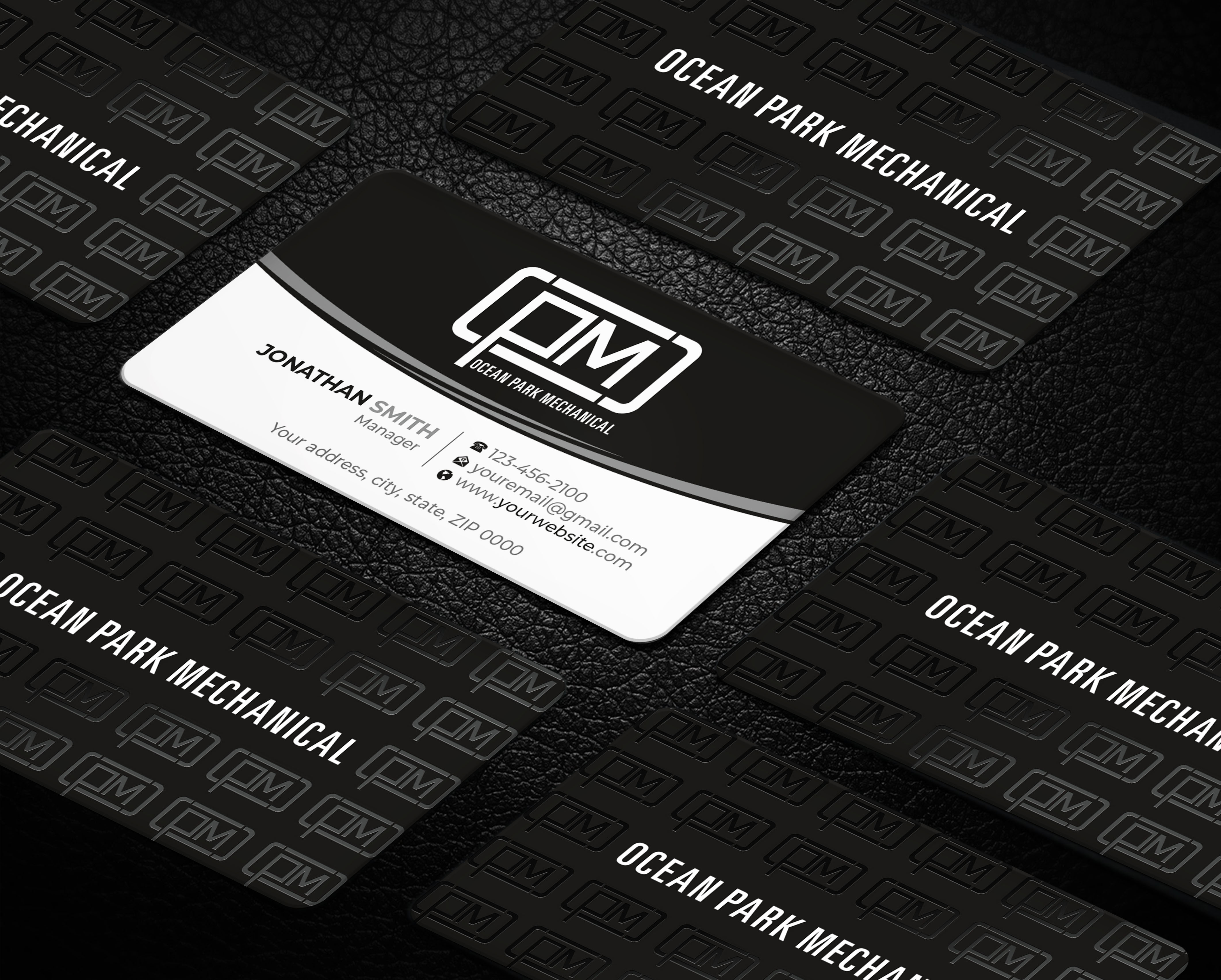 Business Card Design by Imagine design000 for Ocean Park Mechanical | Design #34203850