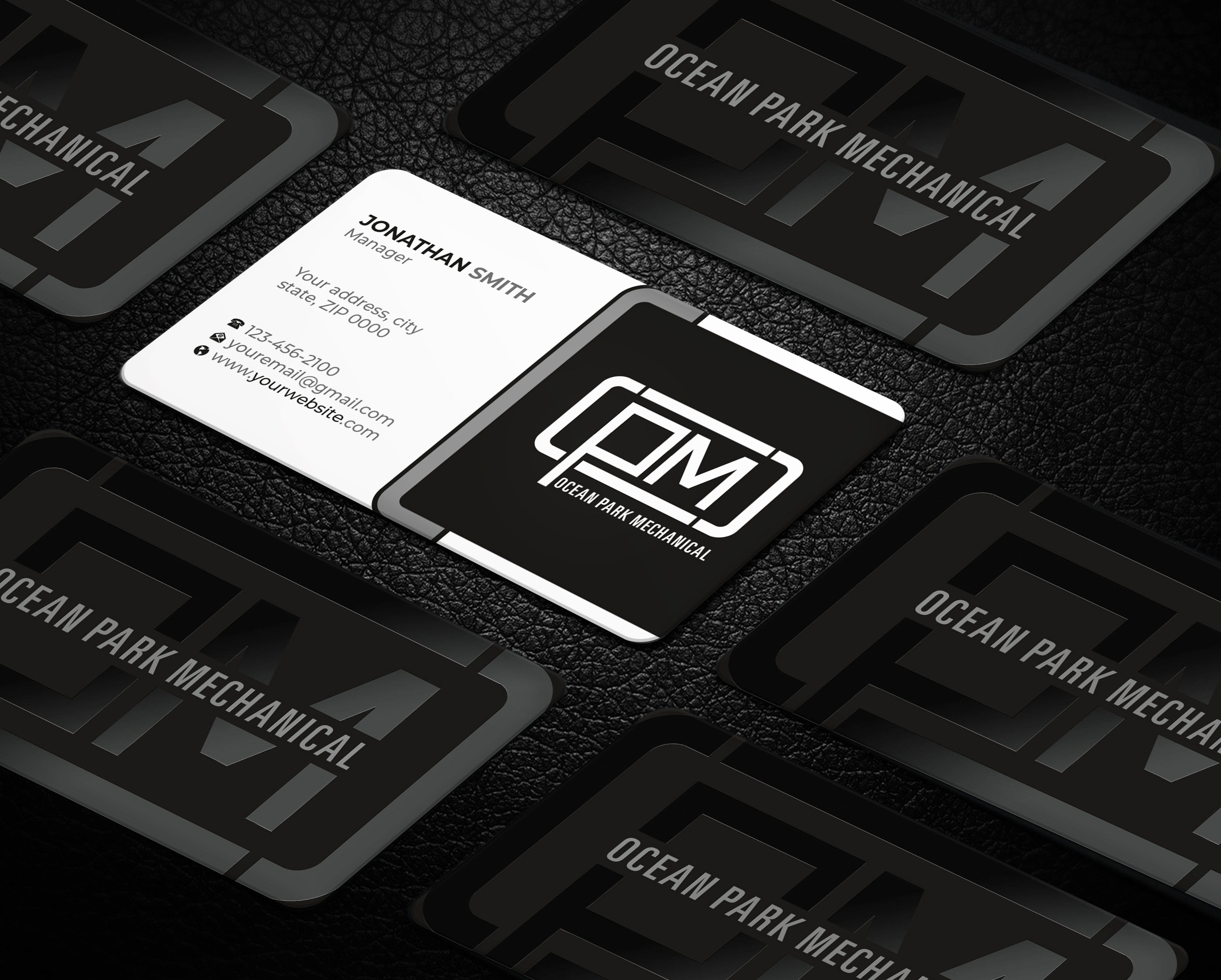 Business Card Design by Imagine design000 for Ocean Park Mechanical | Design #34203857
