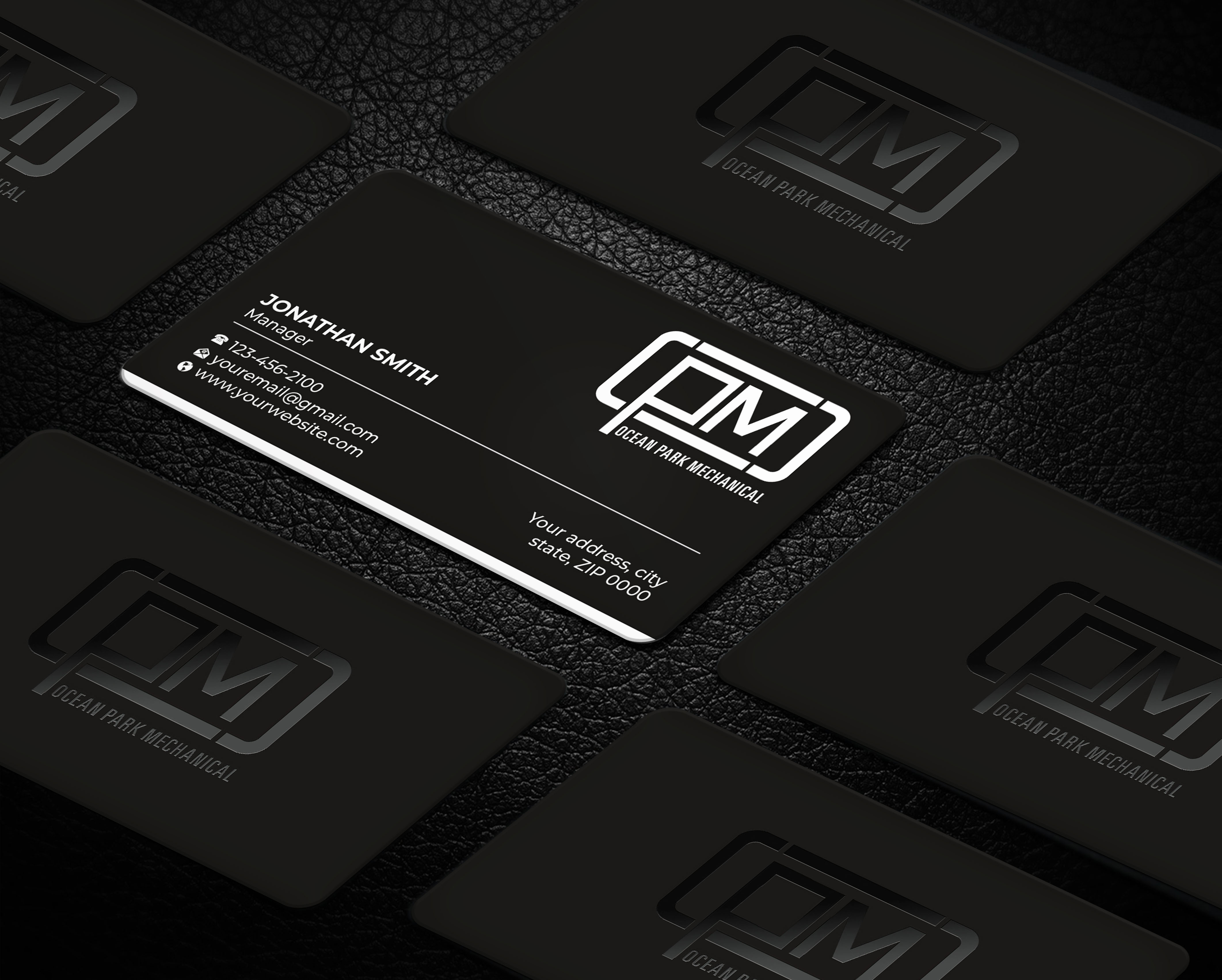 Business Card Design by Imagine design000 for Ocean Park Mechanical | Design #34203861