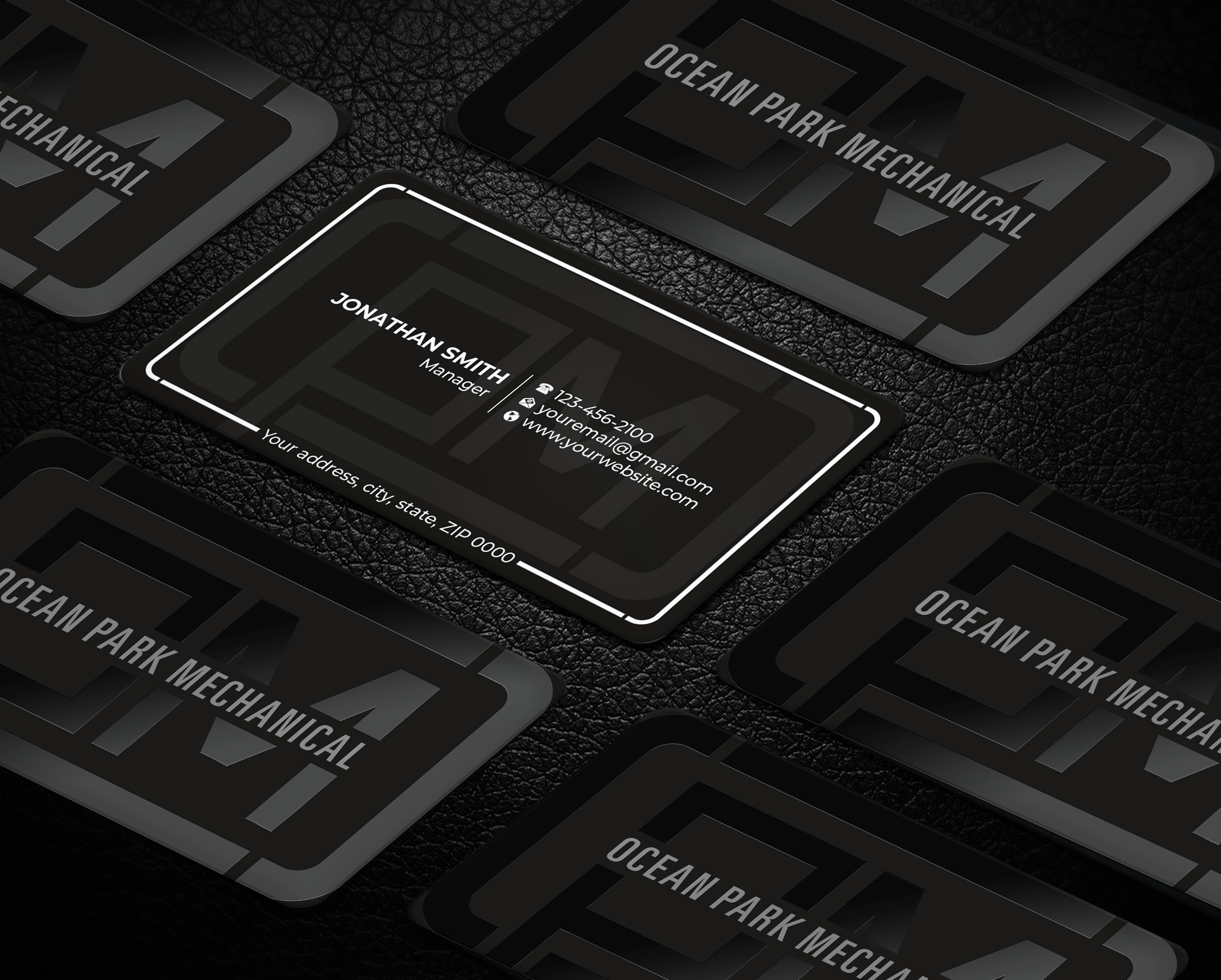 Business Card Design by Imagine design000 for Ocean Park Mechanical | Design #34203870