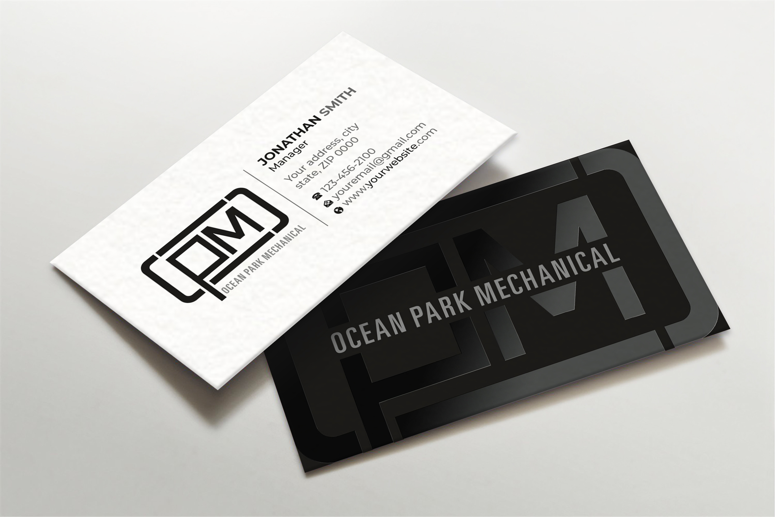 Business Card Design by Imagine design000 for Ocean Park Mechanical | Design #34462607