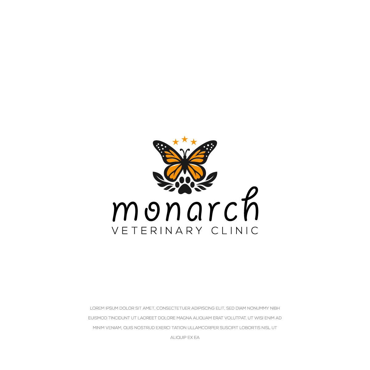 Logo Design by LogoEon for Monarch Veterinary Clinic | Design #34205702