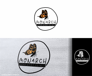 Diseño de Logo por alkaline para Monarch Veterinary Clinic | Diseño: #34201960