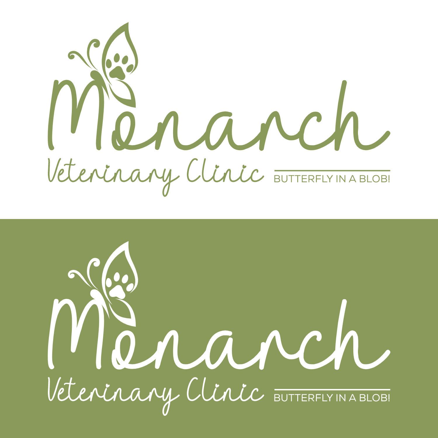 Logo Design by Dalang Design for Monarch Veterinary Clinic | Design #34205556