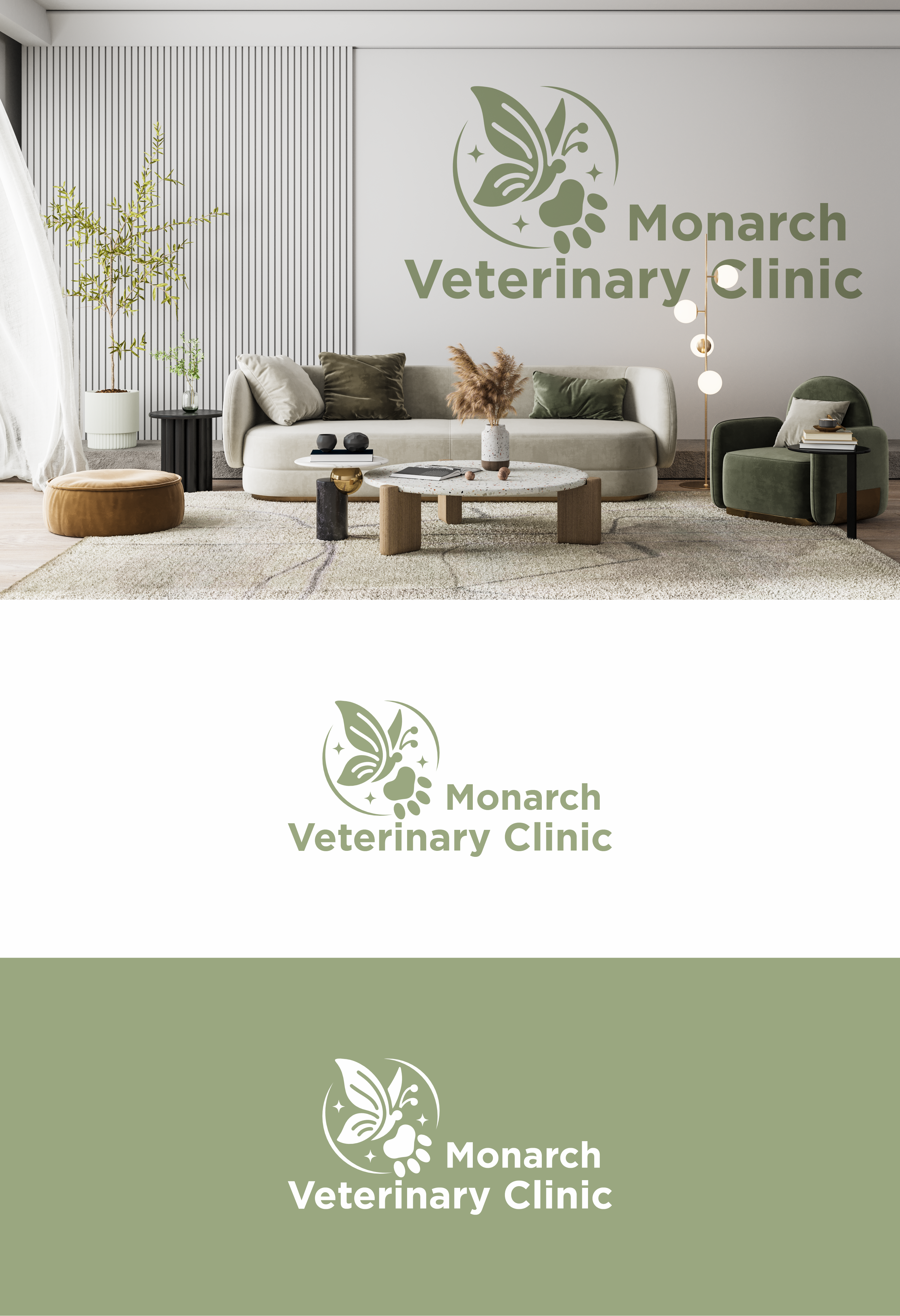Diseño de Logo por Nakumi para Monarch Veterinary Clinic | Diseño #34218226