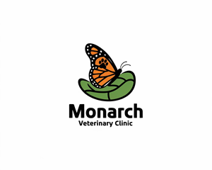 Logo Design by Riyaa.001 for Monarch Veterinary Clinic | Design: #34203121