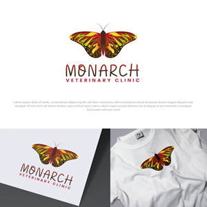 Diseño de Logo por AbhishekkM'24 para Monarch Veterinary Clinic | Diseño: #34206349