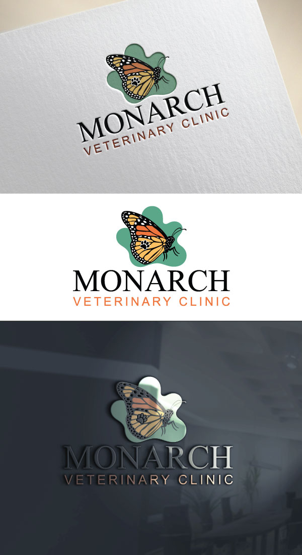 Diseño de Logo por AB design ..... para Monarch Veterinary Clinic | Diseño #34201157