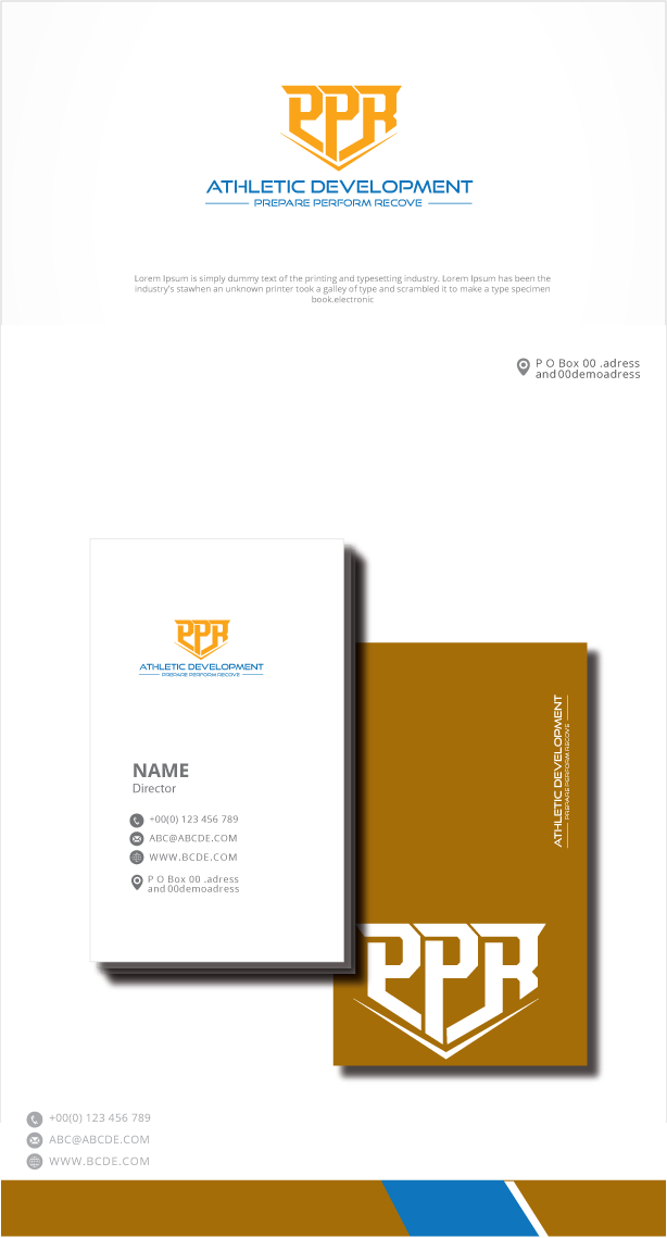 Logo Design by zebronicgraphic for PPR Athletic Development | Design #34223497