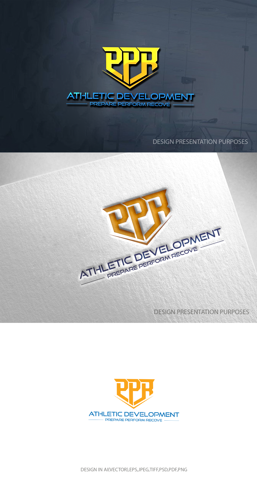 Logo Design by zebronicgraphic for PPR Athletic Development | Design #34223499