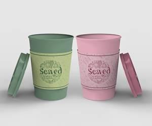 Served coffee - Coffee cup design