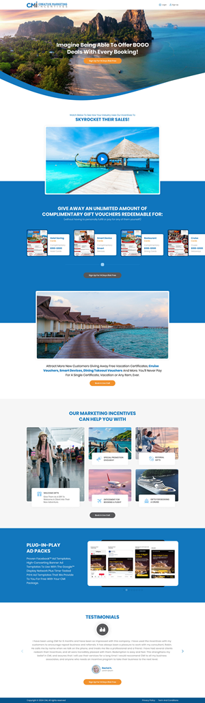 Landing Page Design by Ved Web Services
